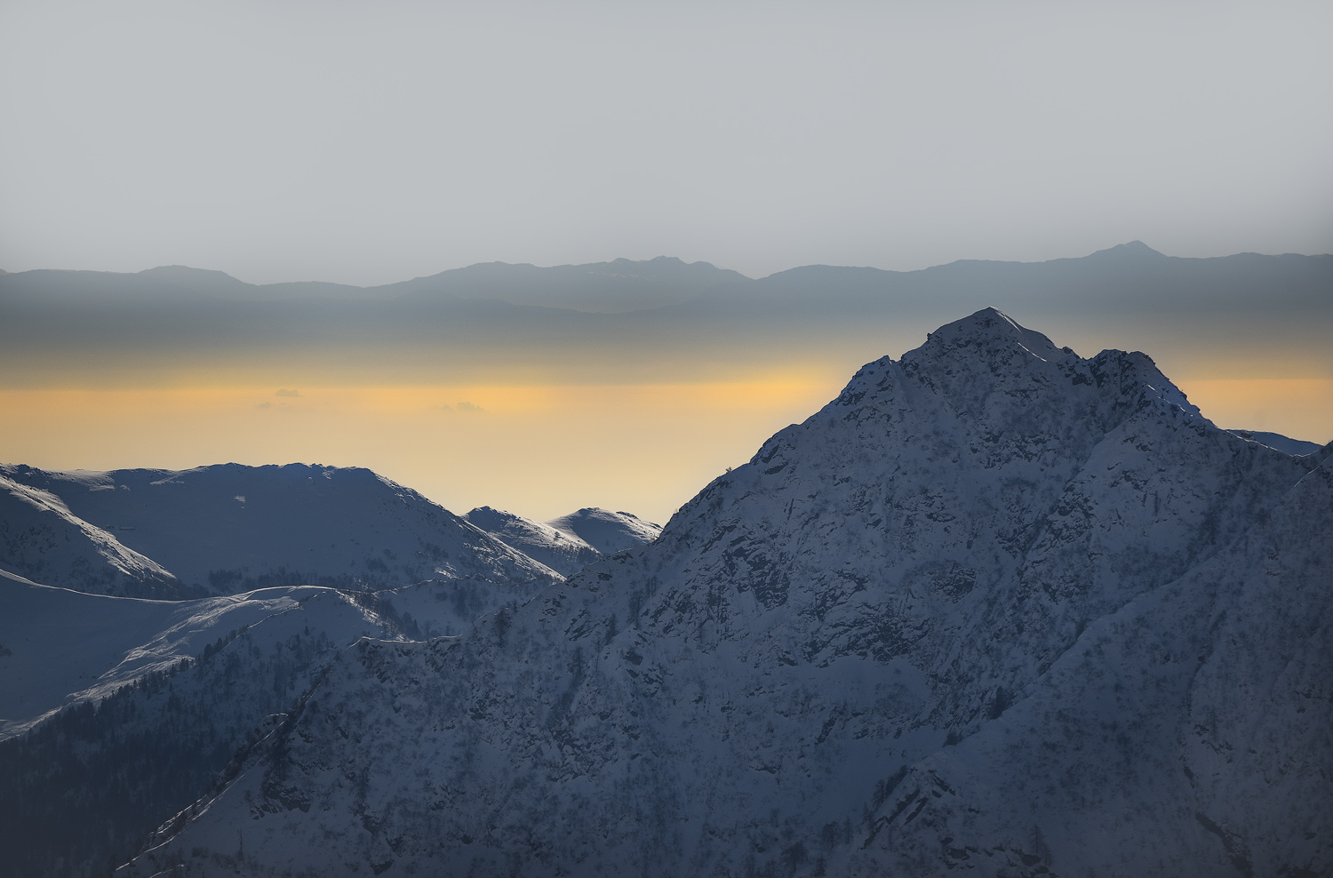 From Monte Rosa towards the plain