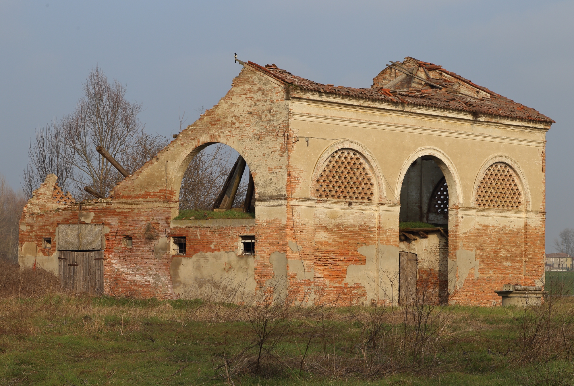 Agricultural Court. Ruins of the barn.
