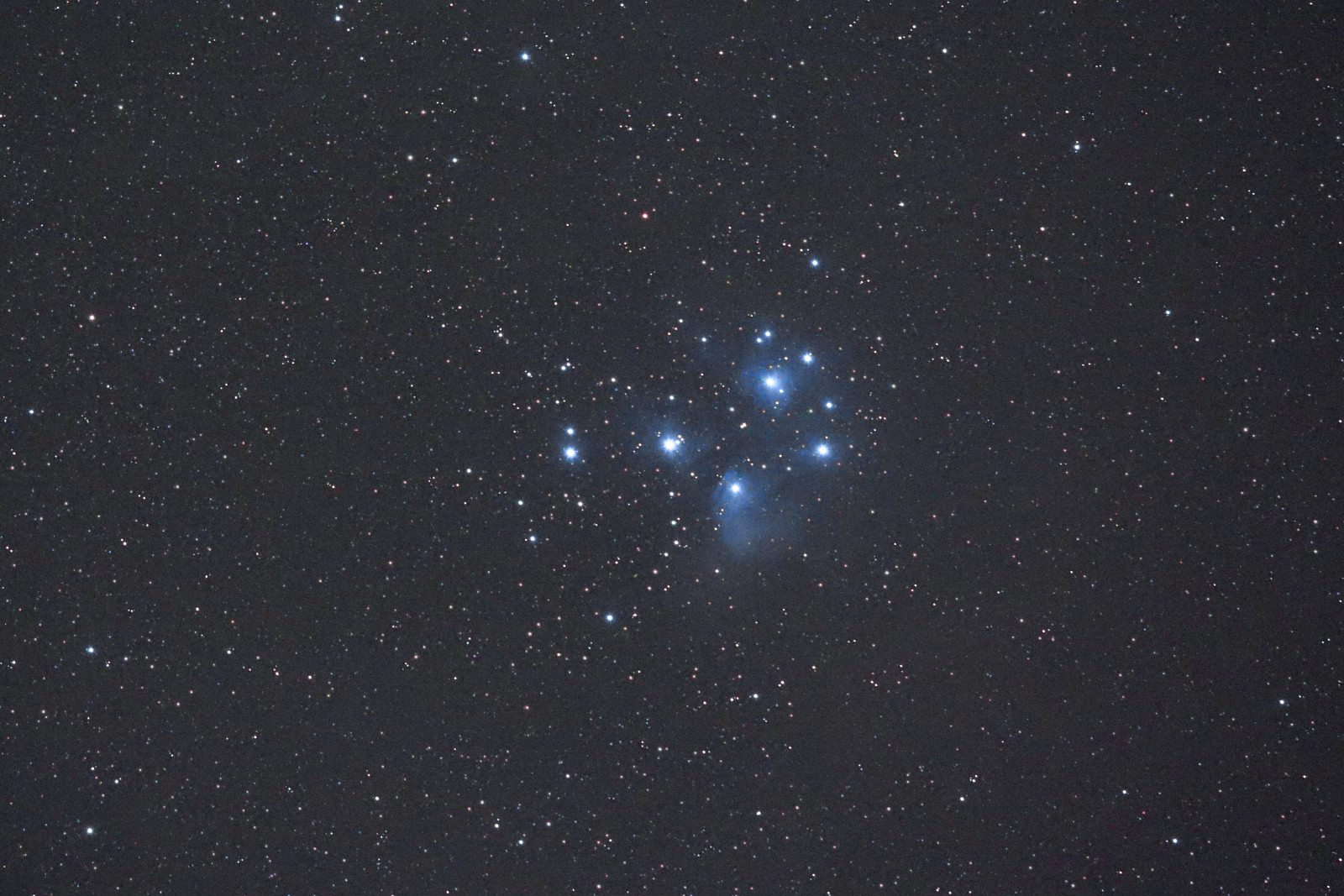 The power of the Super High ISO: Pleiades