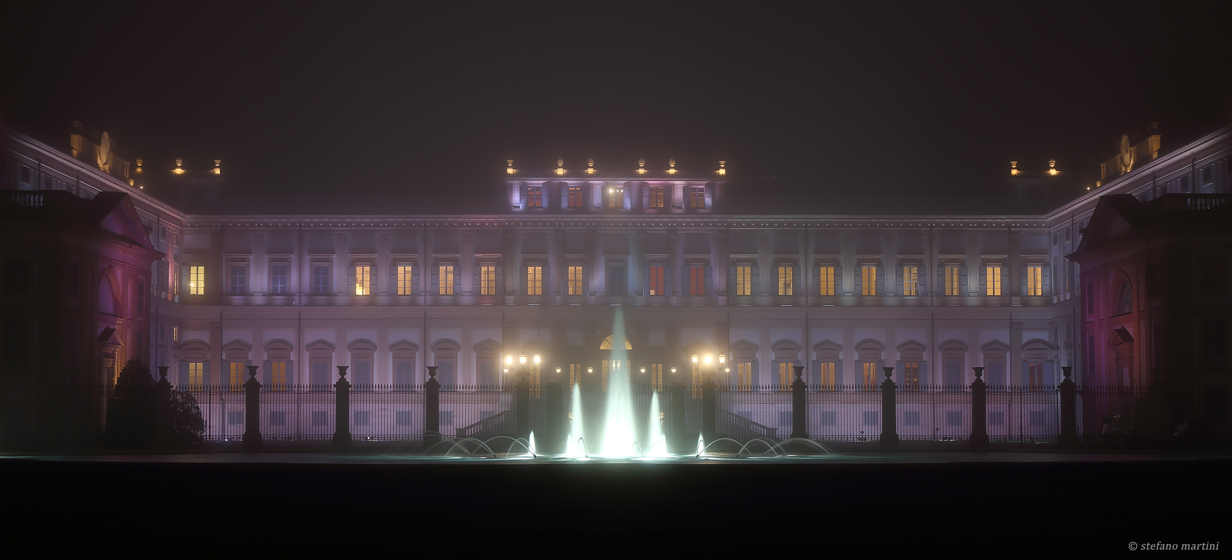 The palace in evening dress