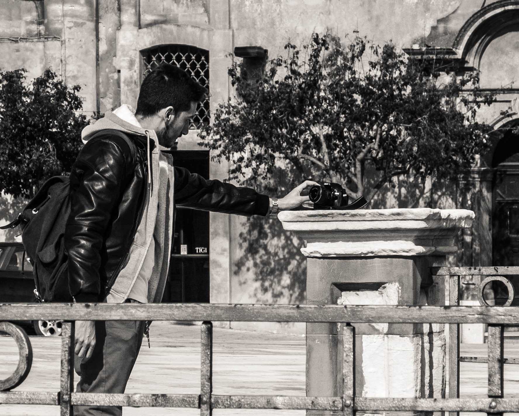 Un selfie alla vecchia maniera.