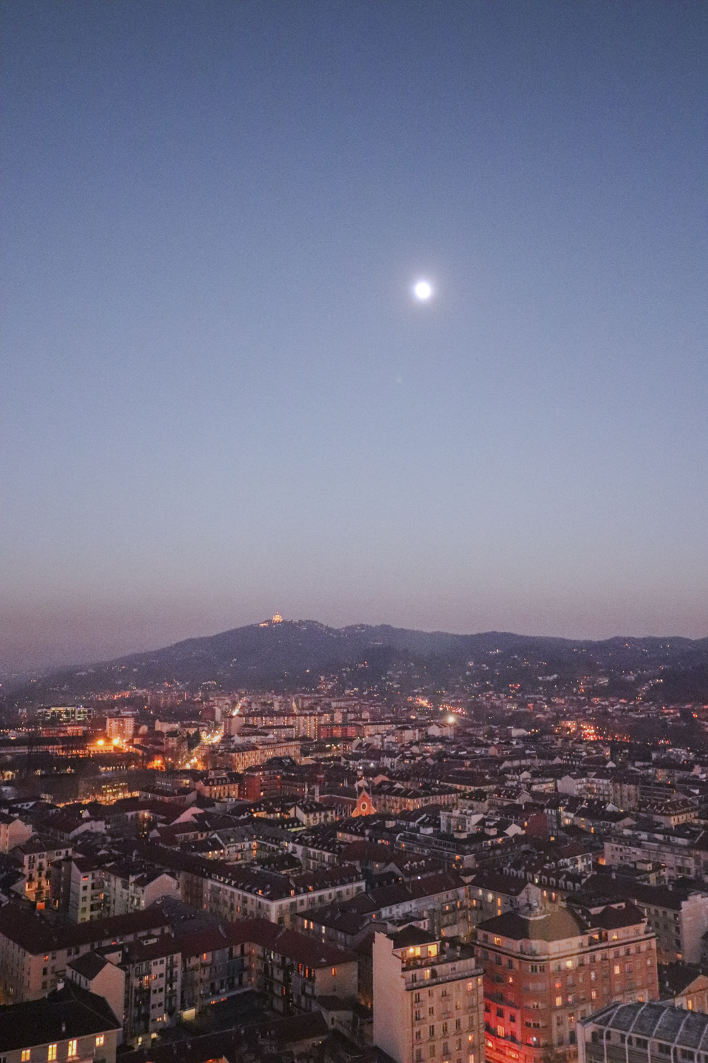 Superga and the moon