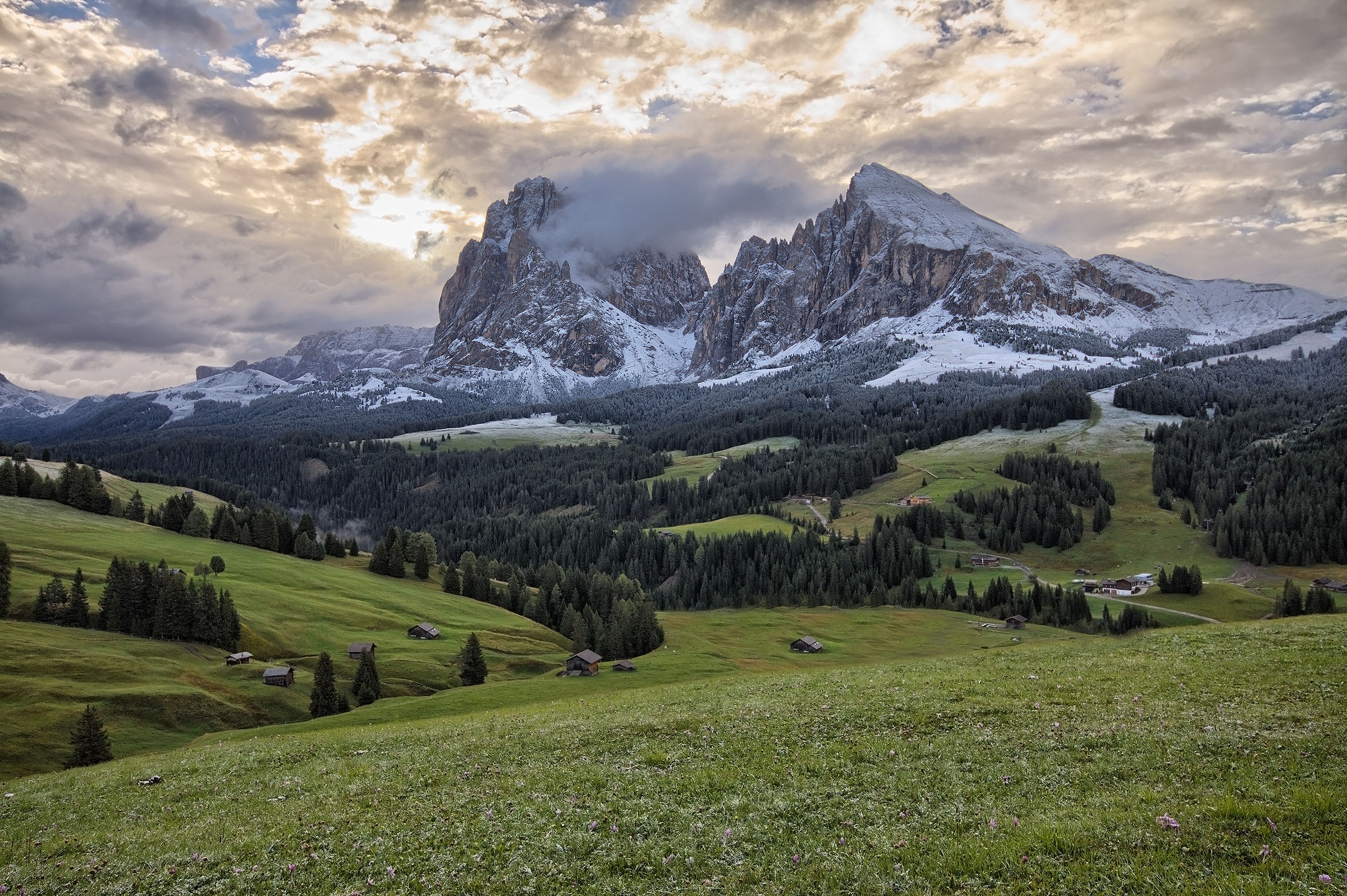 Alba all'alpe di Siusi