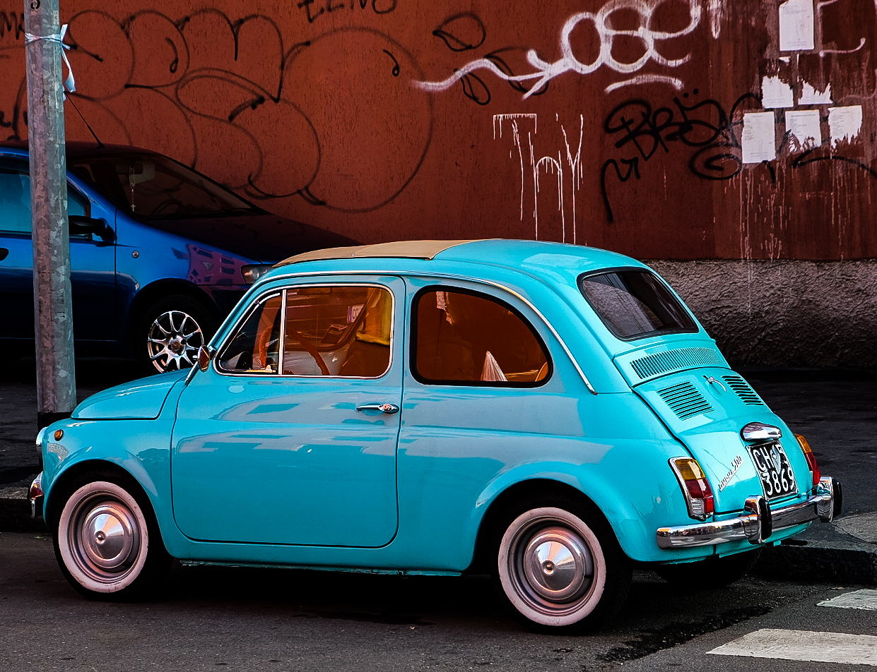 la cara vecchia fiat 500
