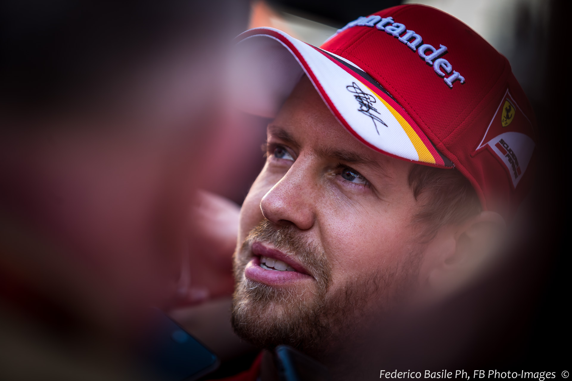 A glimpse of Vettel