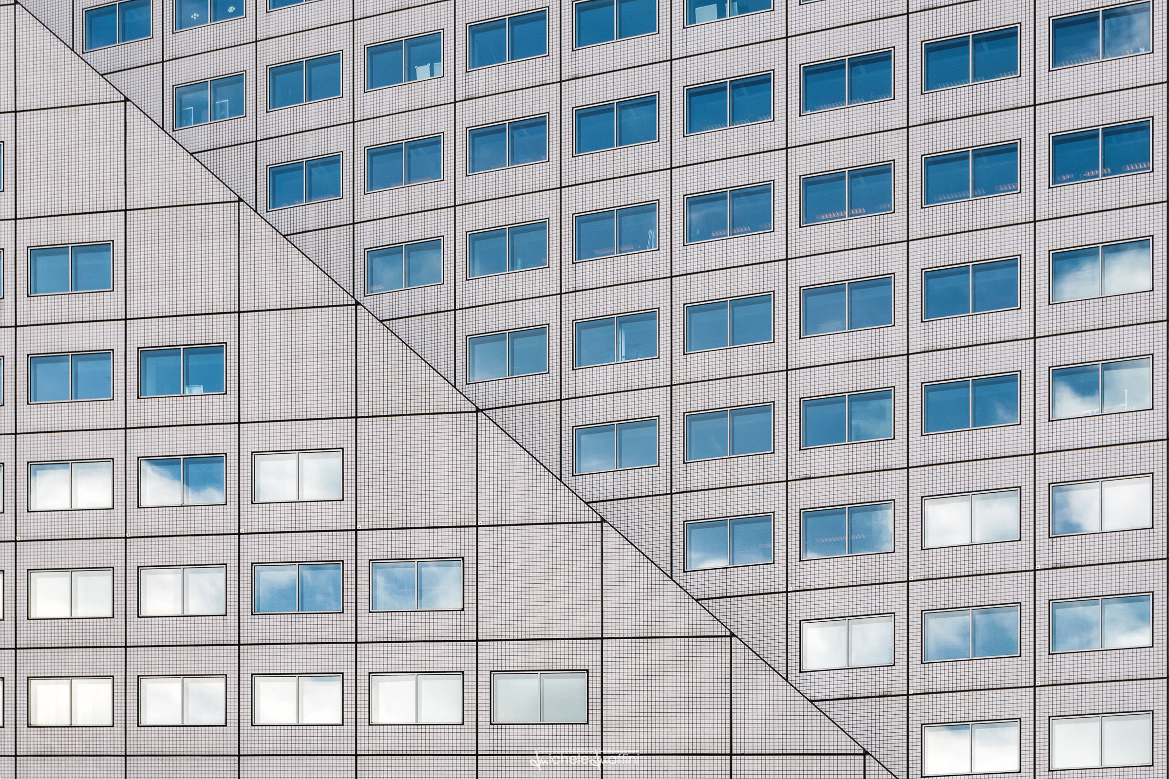 Rotterdam - Cielo su carta millimetrata.