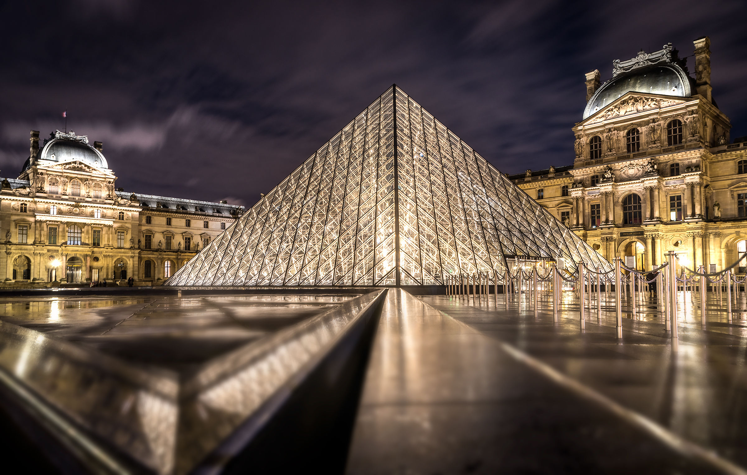 Aiming at the Louvre