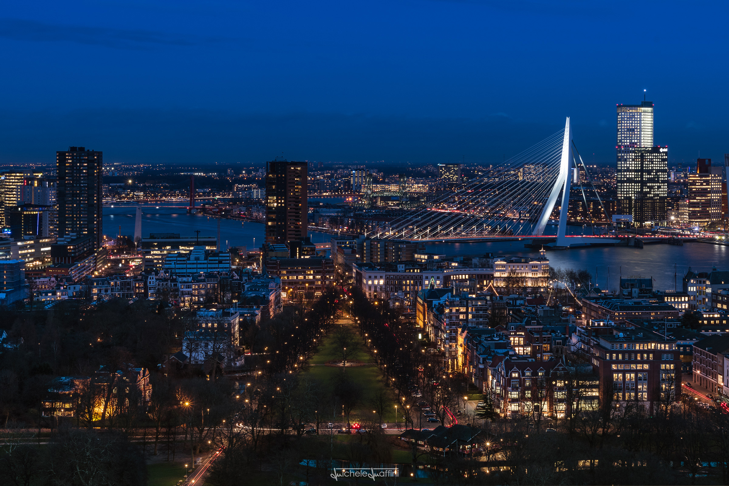 Rotterdam - Cartolina notturna