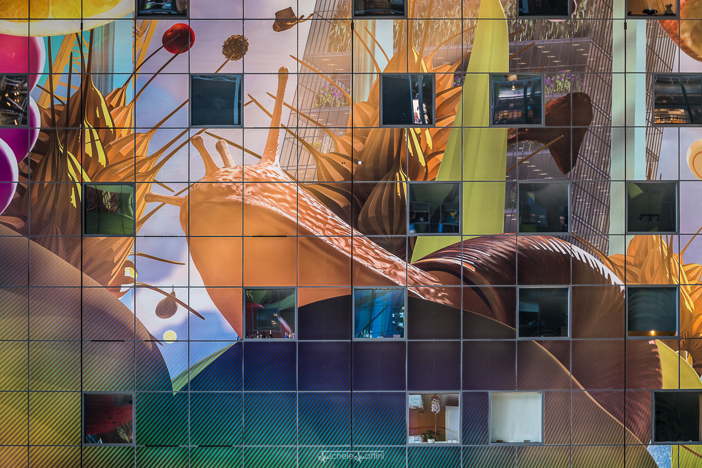 Rotterdam - Dettaglio galleria Markthal Rotterdam