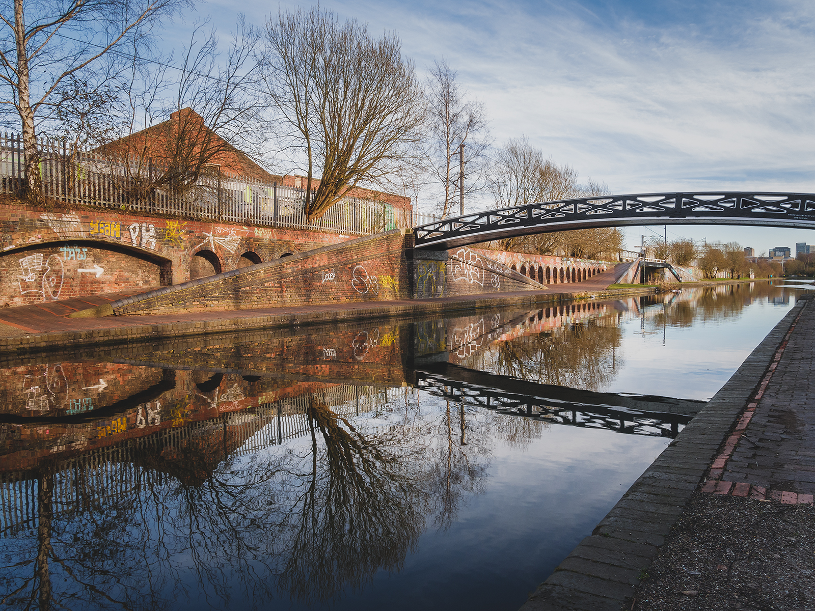 Reflections, graffiti and channels