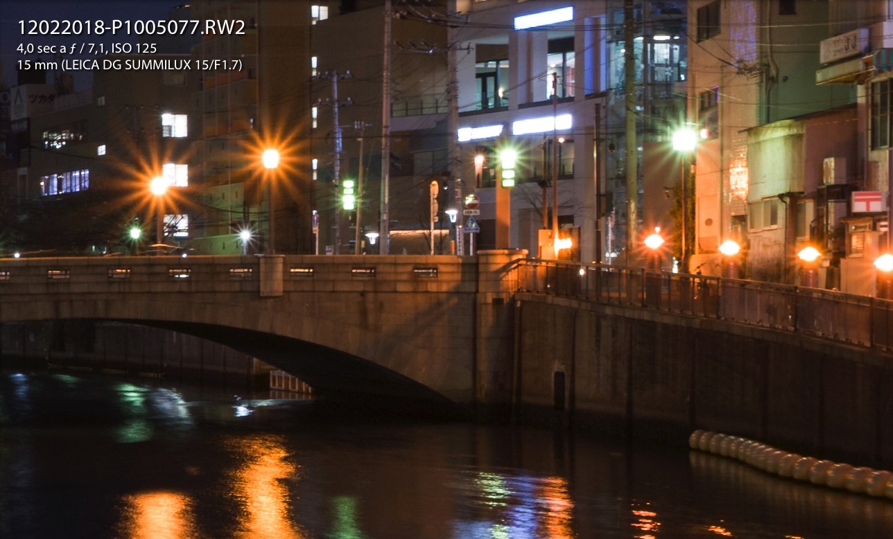 Panasonic G9 4 sec esp with PanaLeica 15 Crop 100%