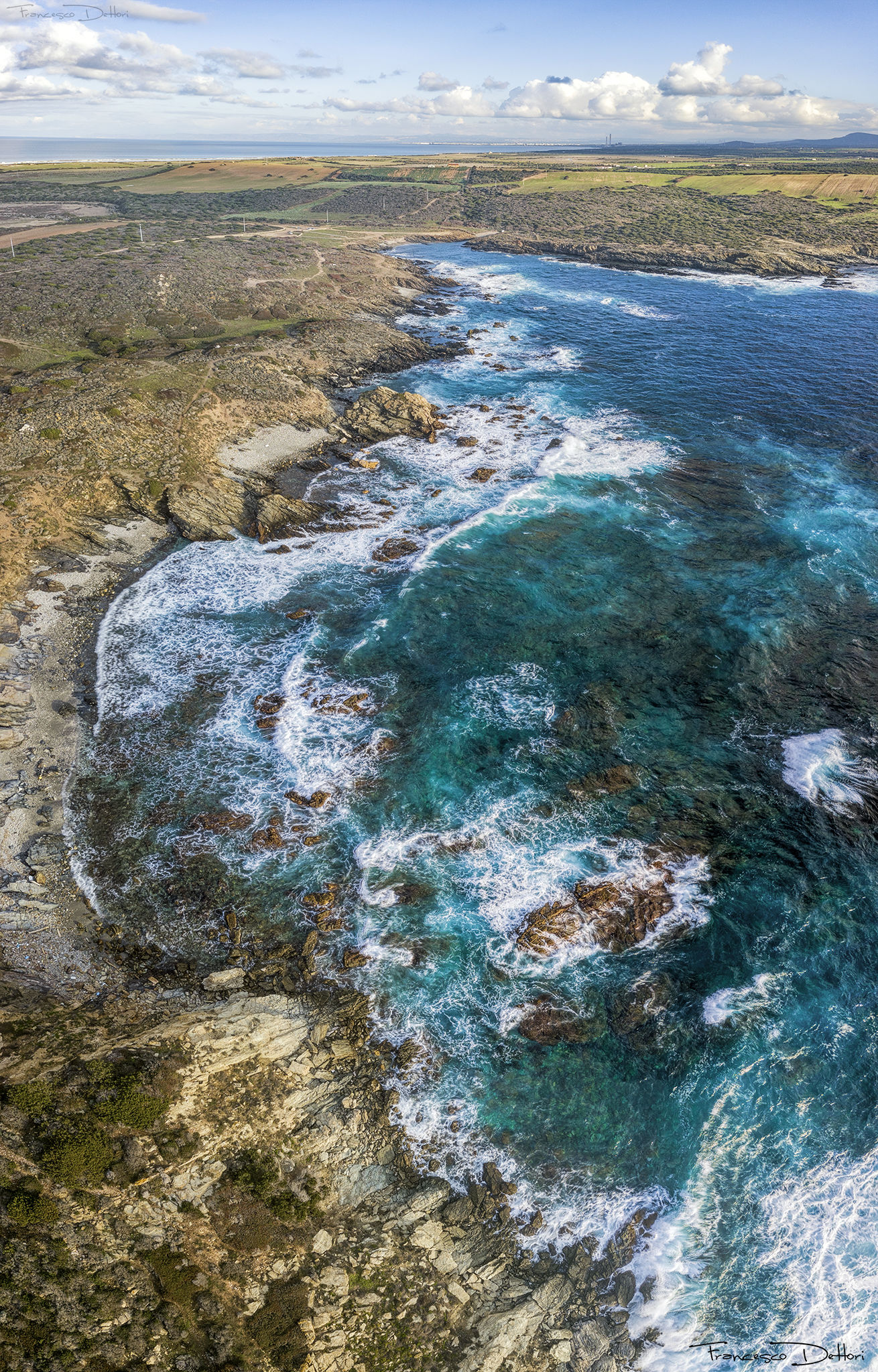 Onde sopra Cala Coscia di Donna