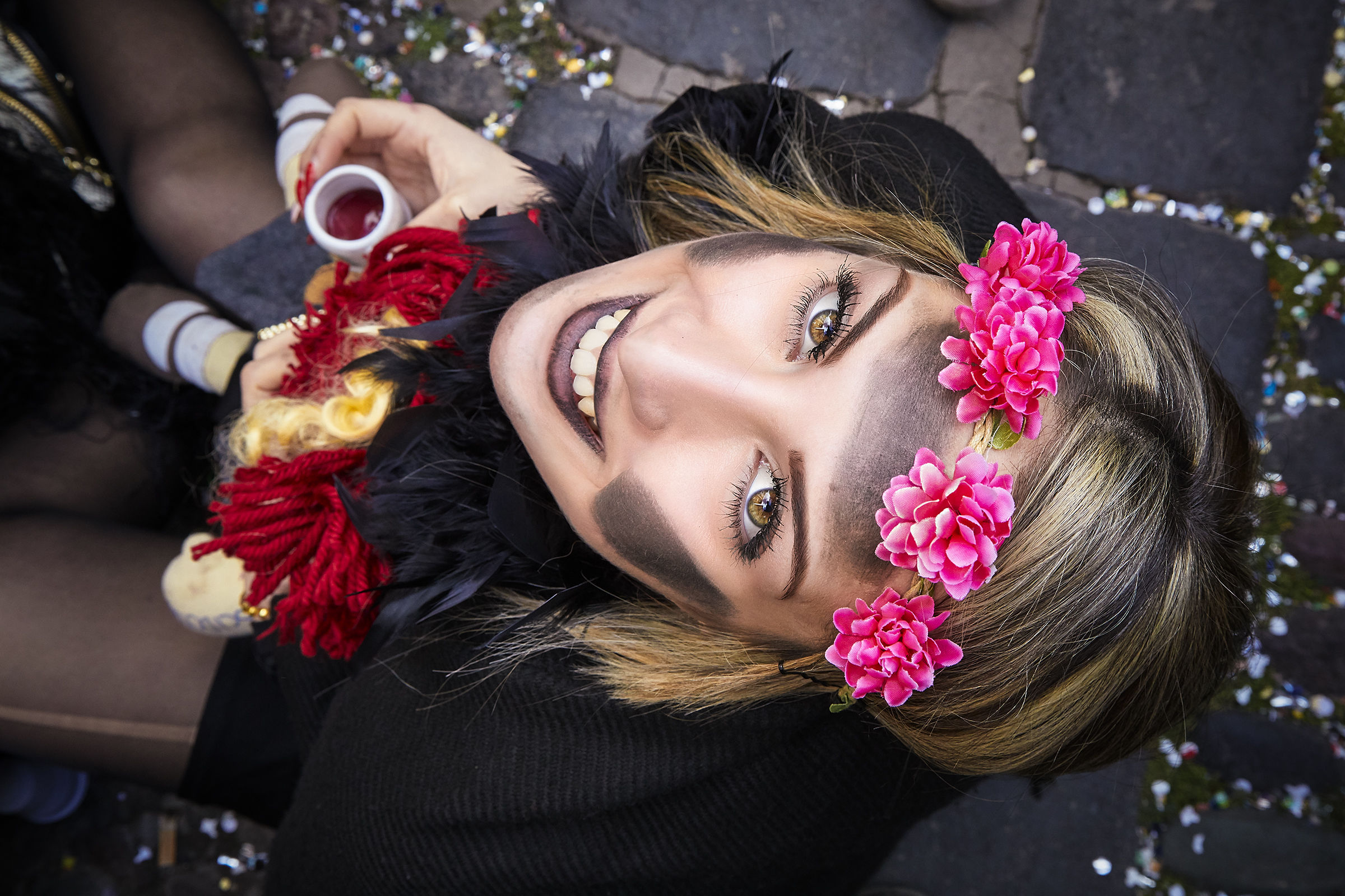 ragazza al carnevale di Bosa