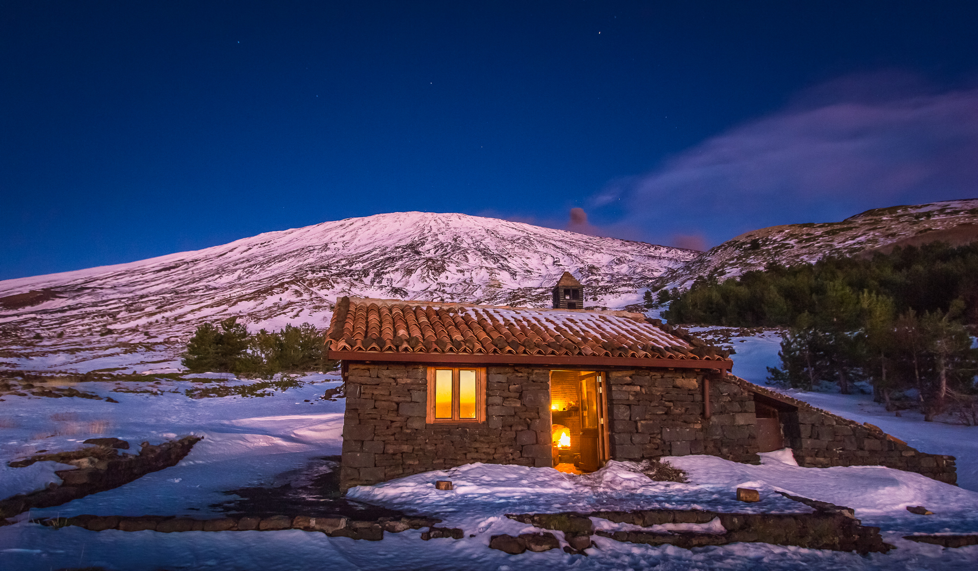 Blue hour at Poggio La Caccia