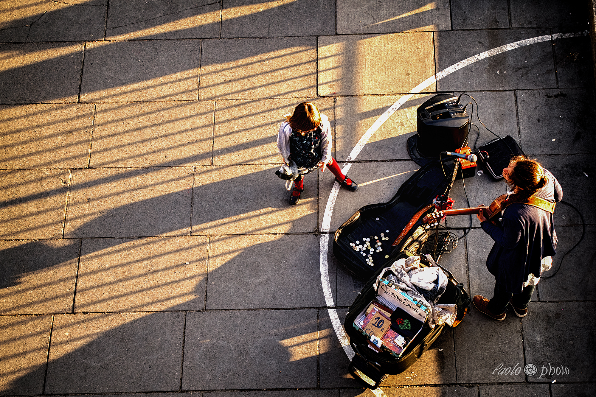 The corner of the music