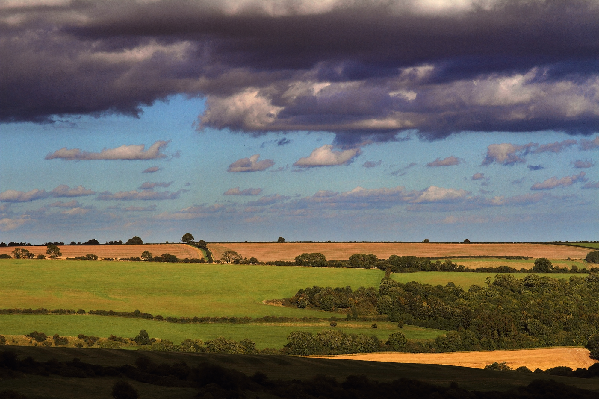 The sky and the country of the Dorset