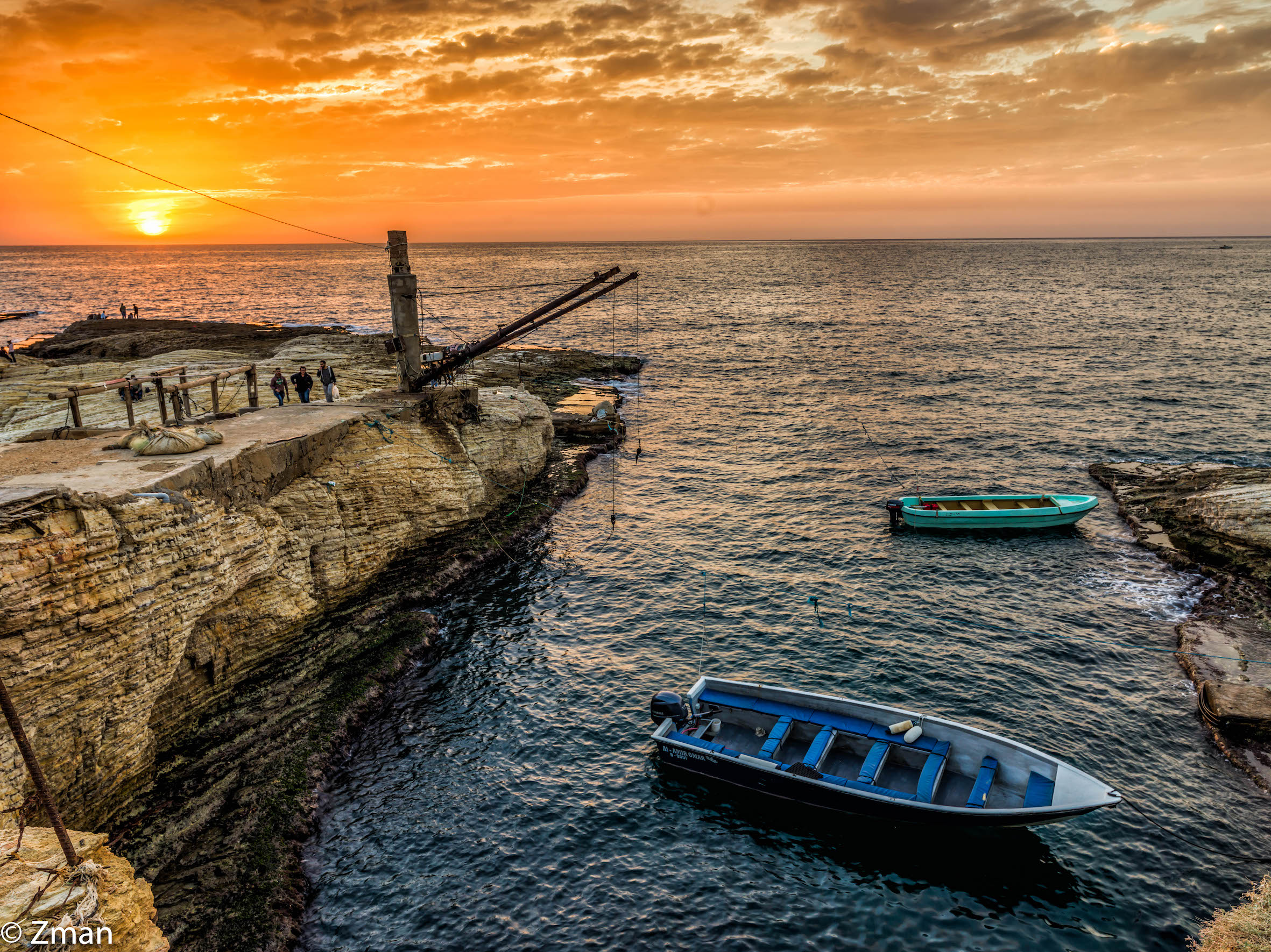 Sunset at Alraouche Rocks