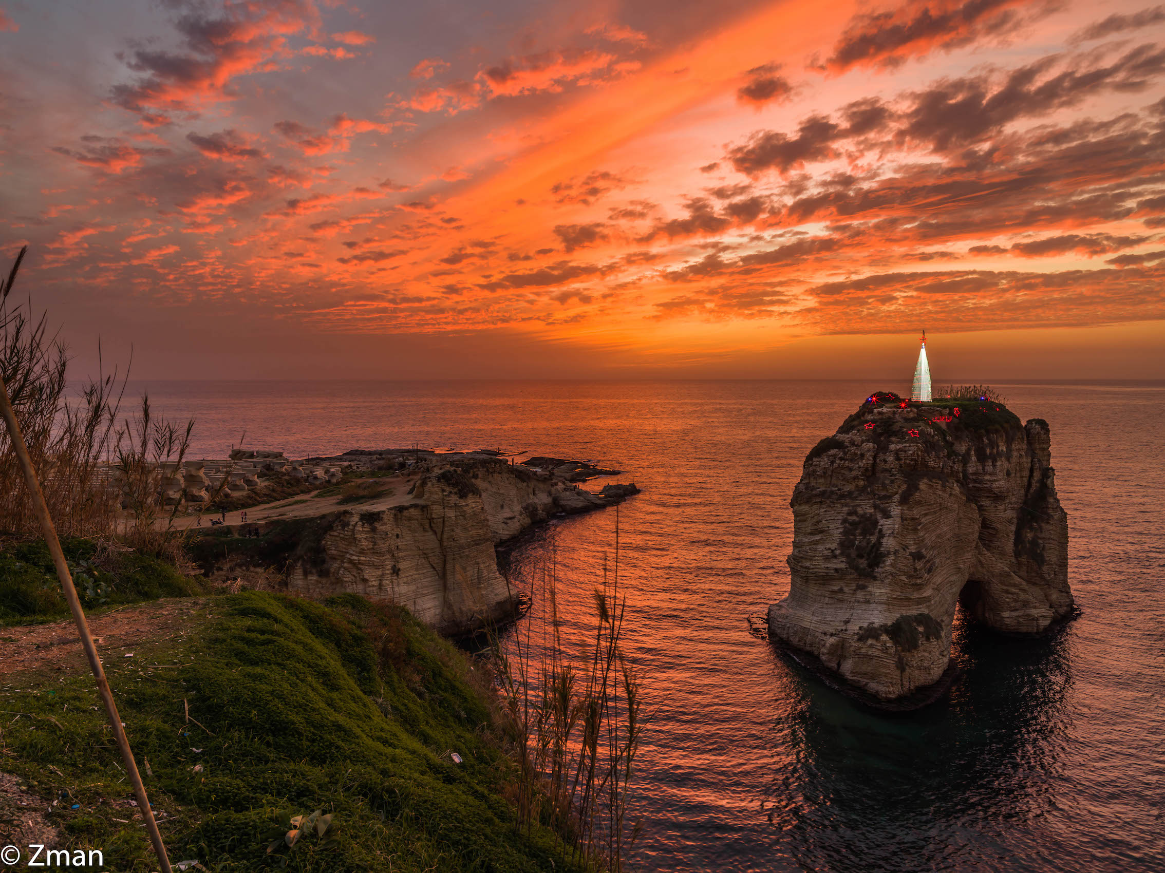 Sunset at Alraouche Rocks at Christmas