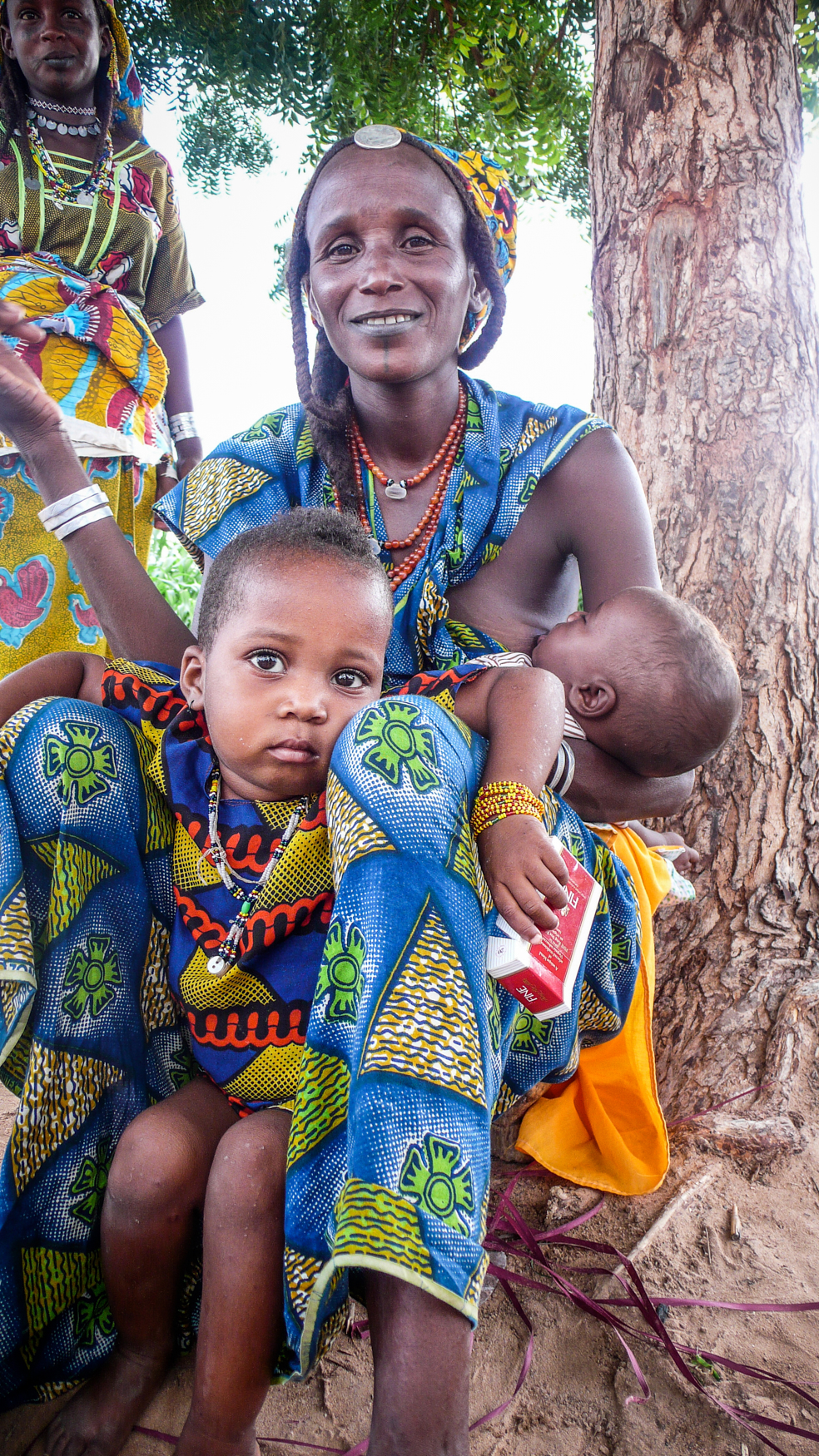 Mother and sons in camp Peuhl