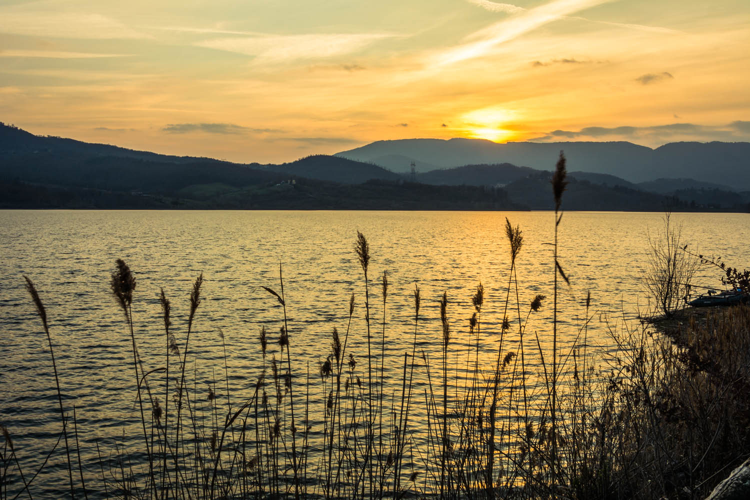 Tramonto a Bilancino