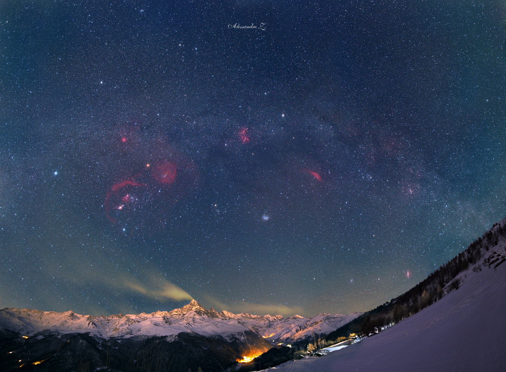 The Milky Way in winter frames the Stone King