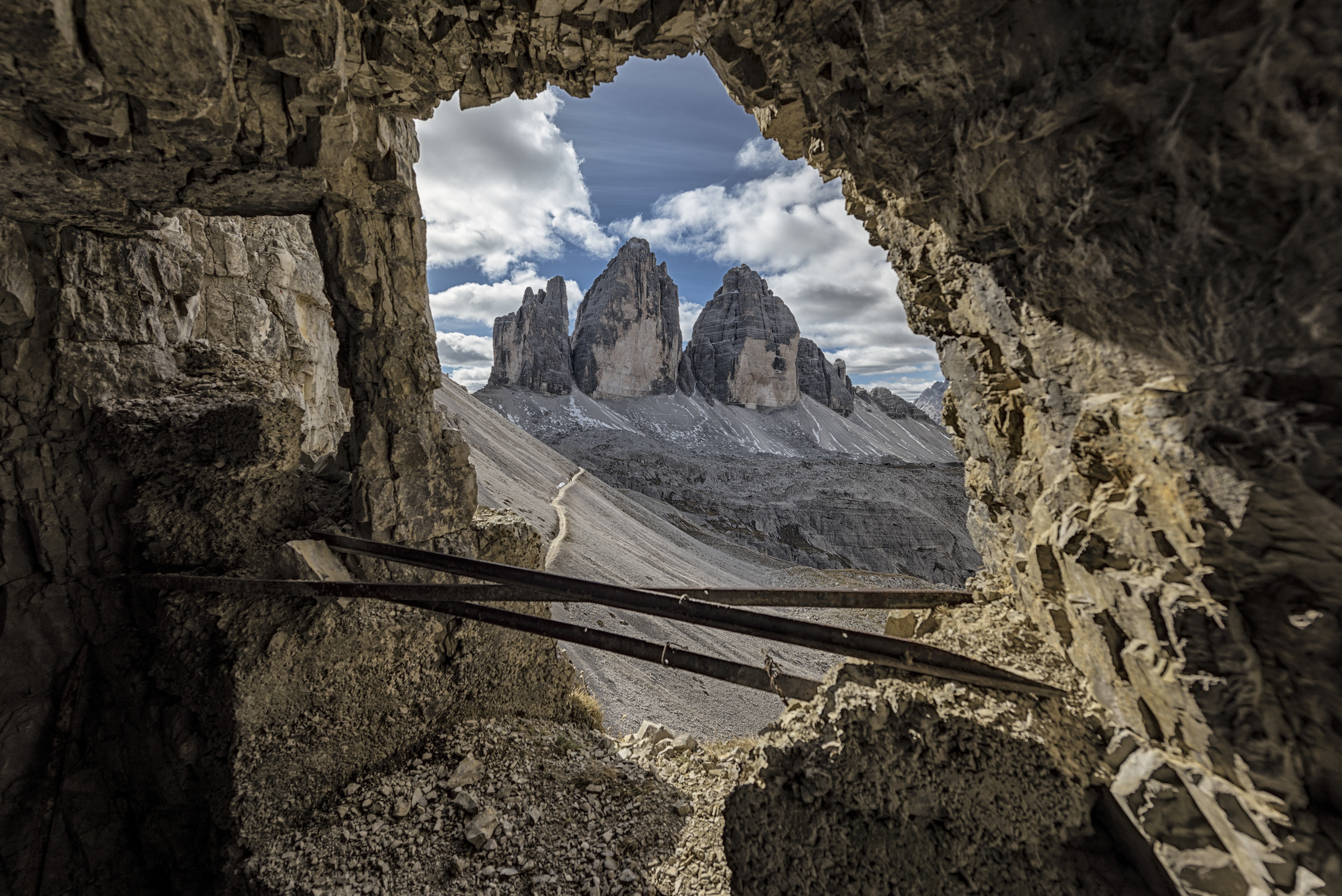 A window on the three peaks