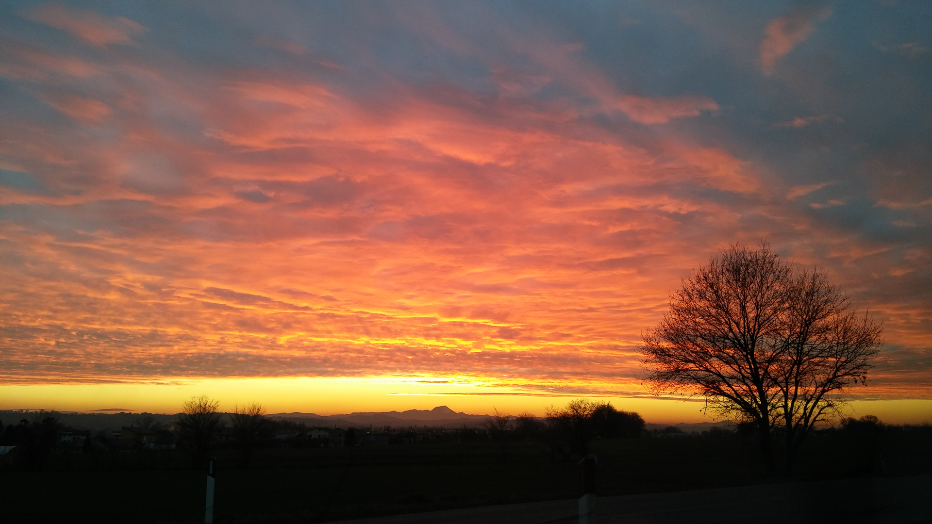 il tramonto perfetto  10-02-2015