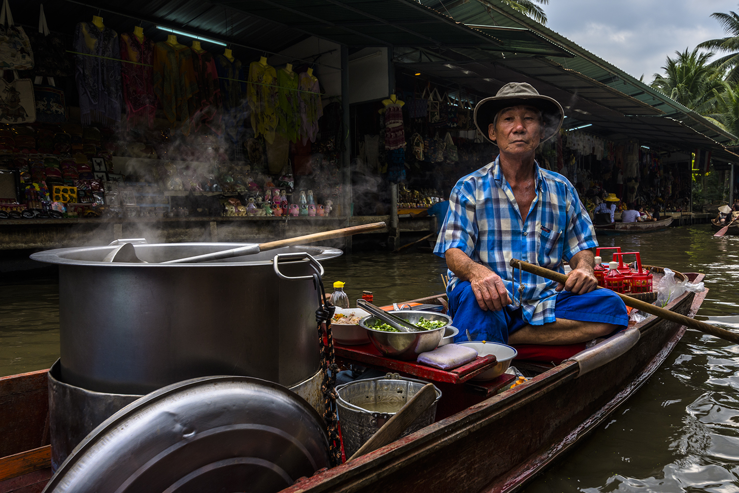 Floating market in Bangkok