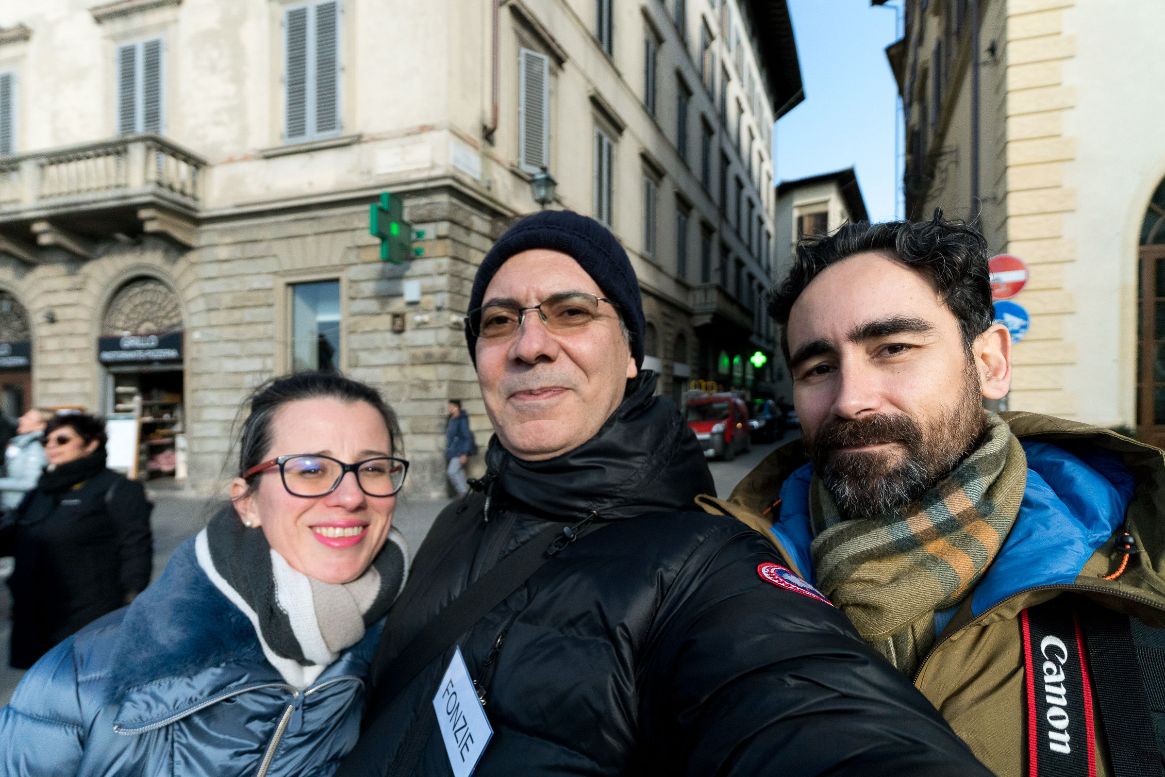 My selfie with Elisa and Marco