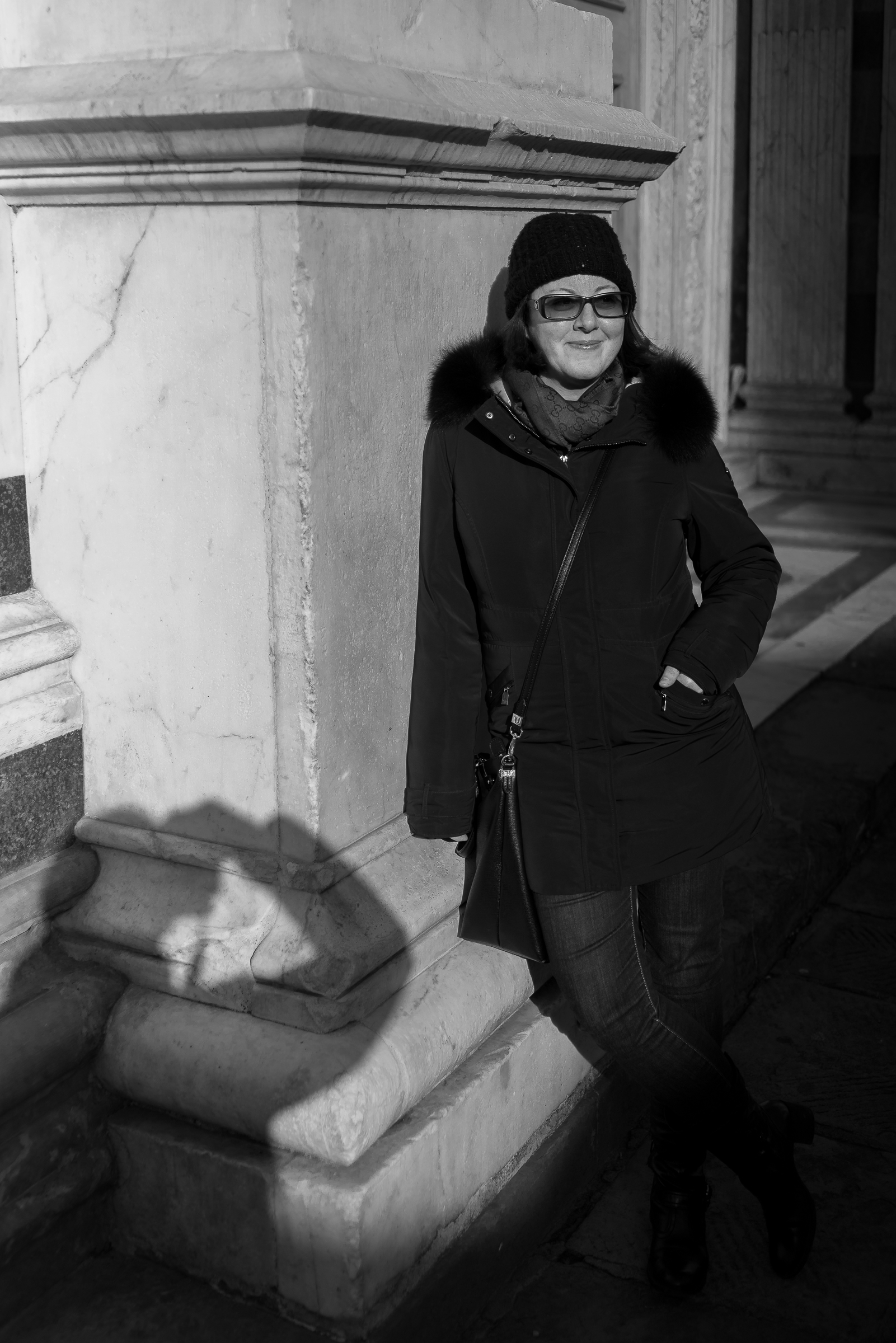 Photographer and model