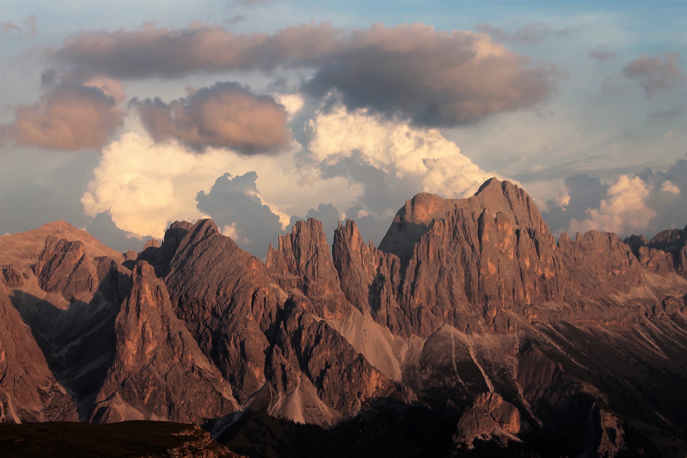 tramonto sul Catinaccio