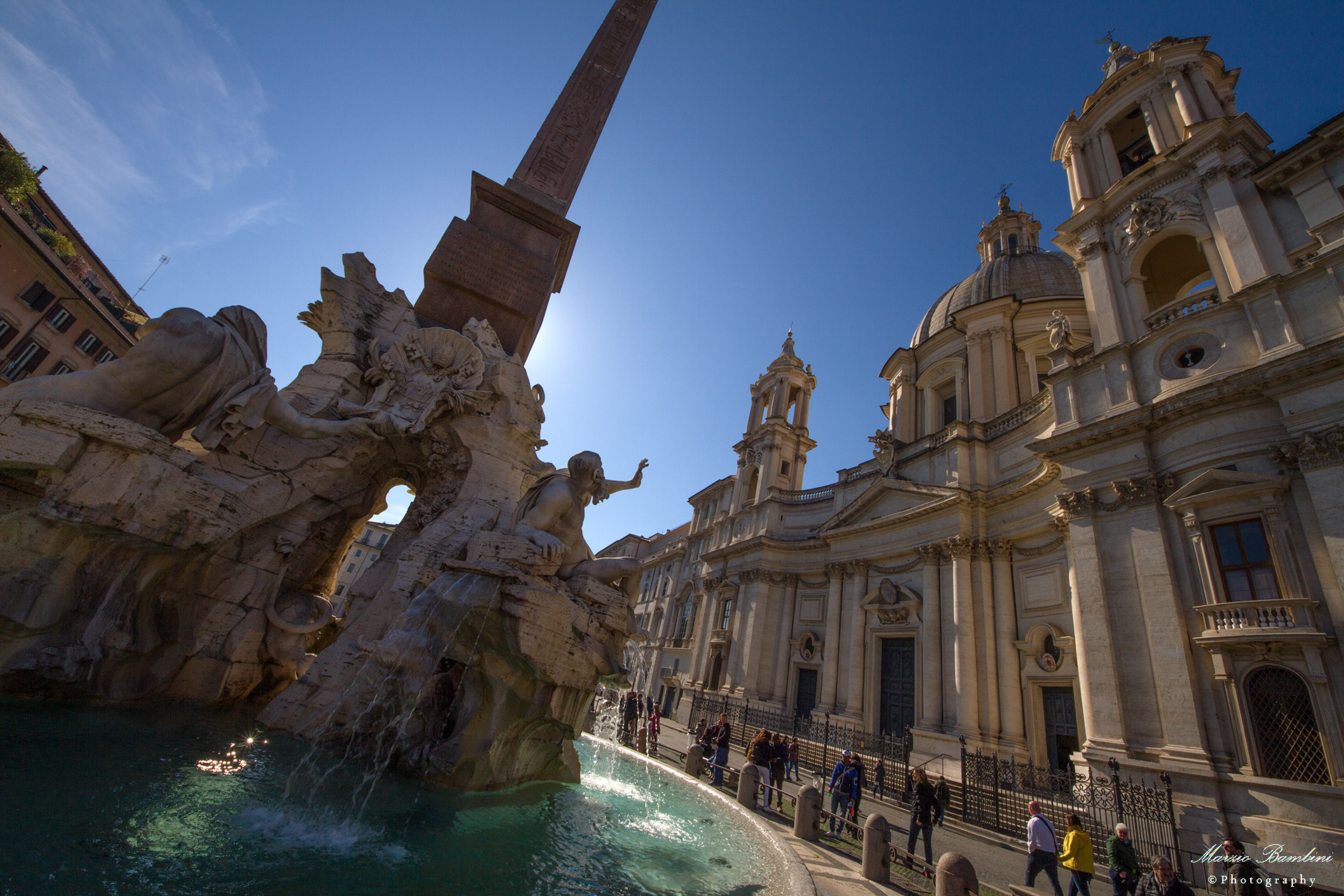 Rome, Piazza Navona, in Borromì .... put fear!