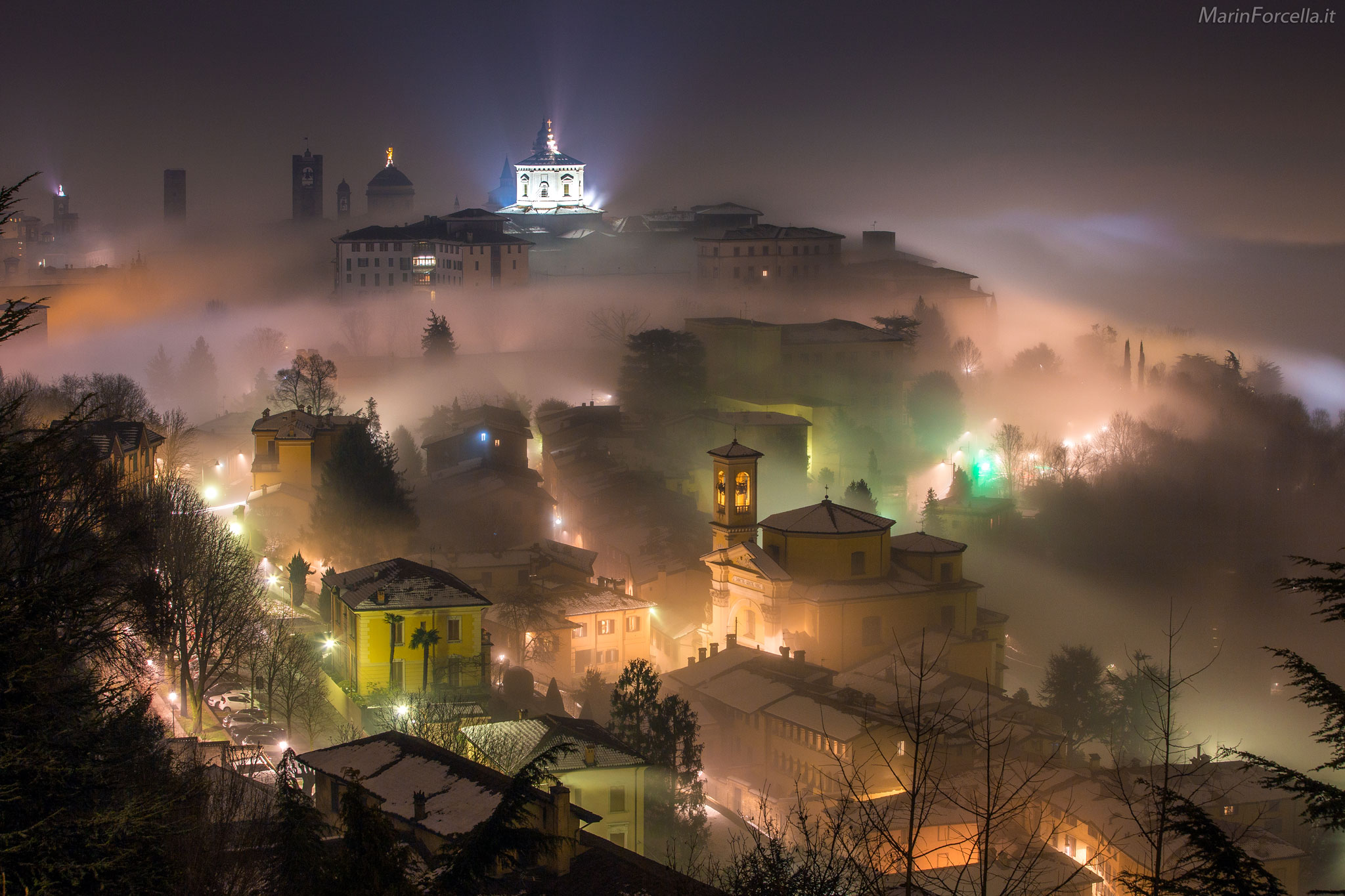 Evening fog in the Upper Town