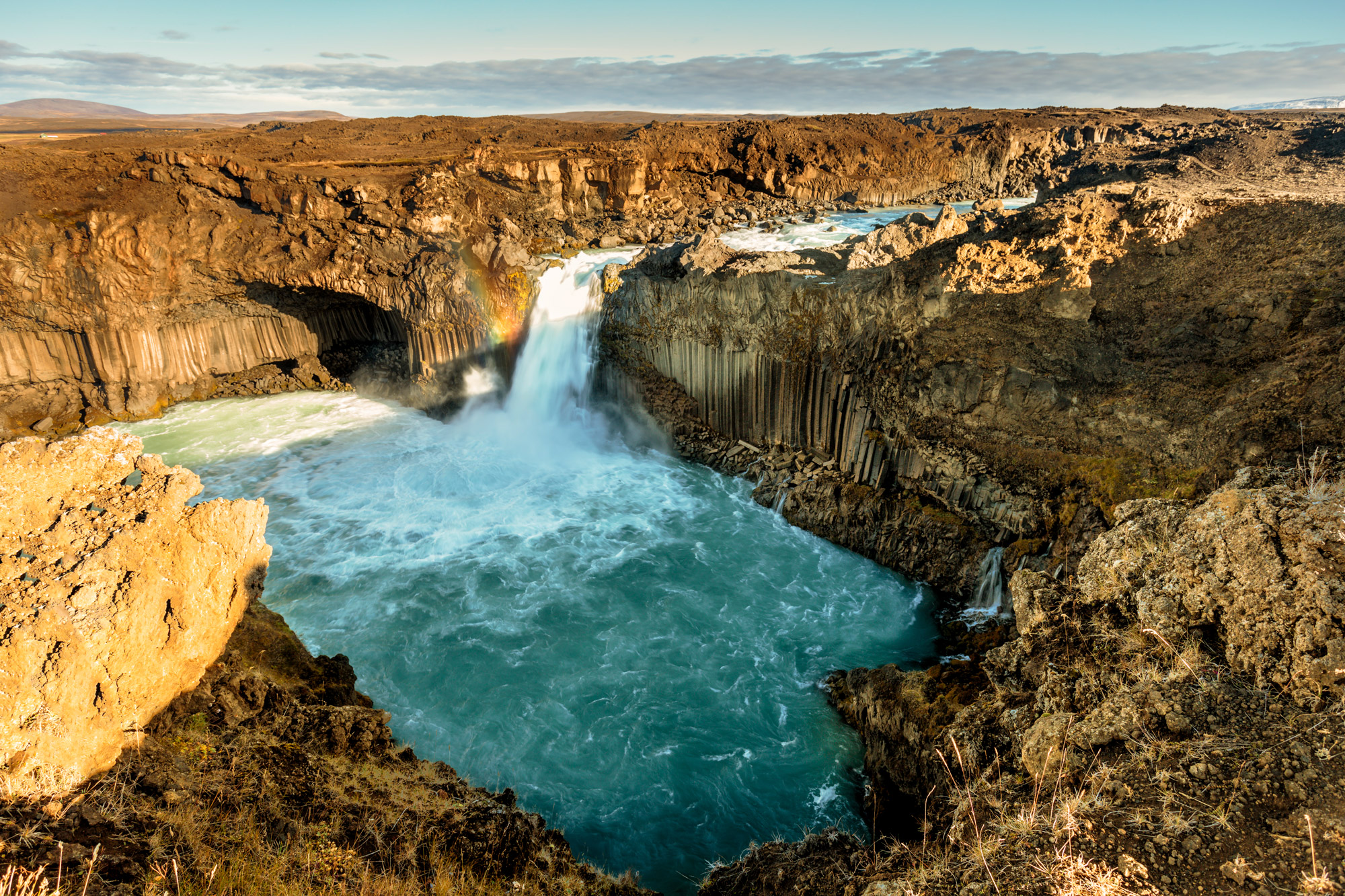 Aldeyjarfoss arcobaleno