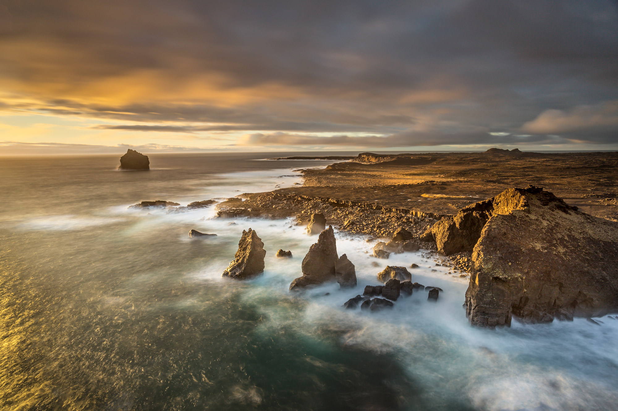 Reykjanesviti tramonto