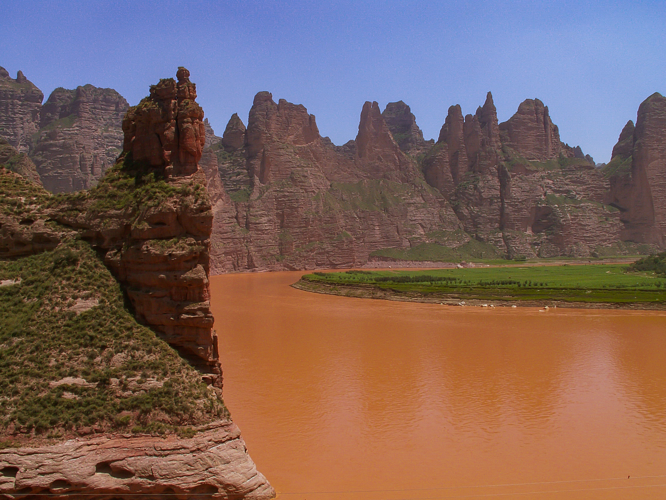 Cina:Provincia di Ningxia.Fiume Giallo