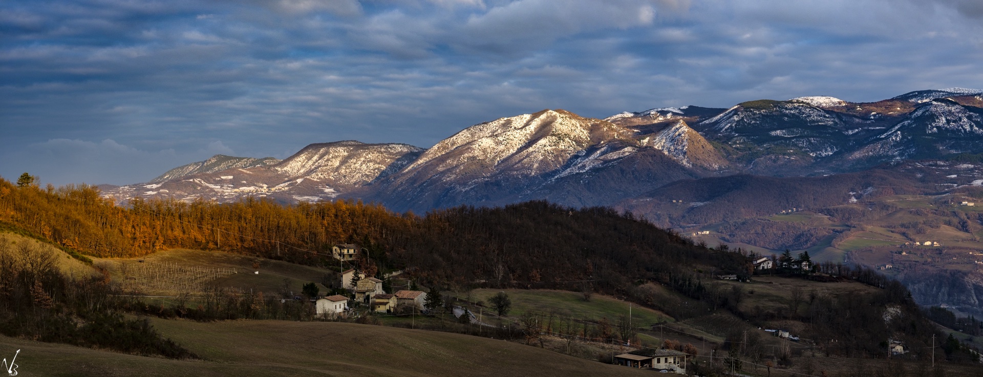 Sunset on the Val Trebbia