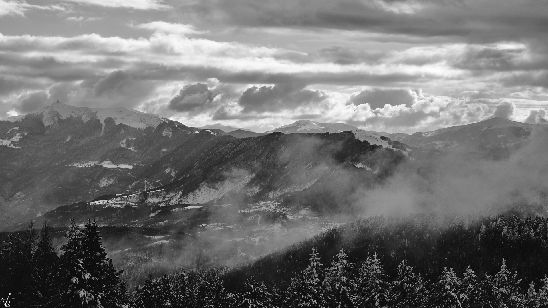 view from Mt. Penice