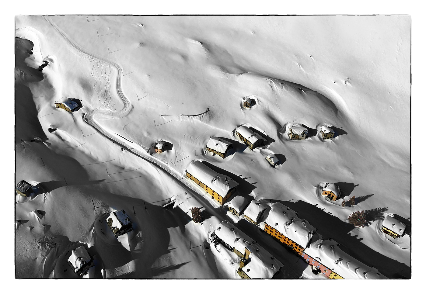 Disegnare con la neve