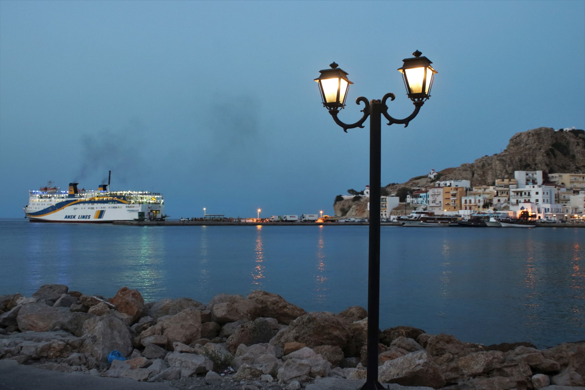 The ferry in the evening