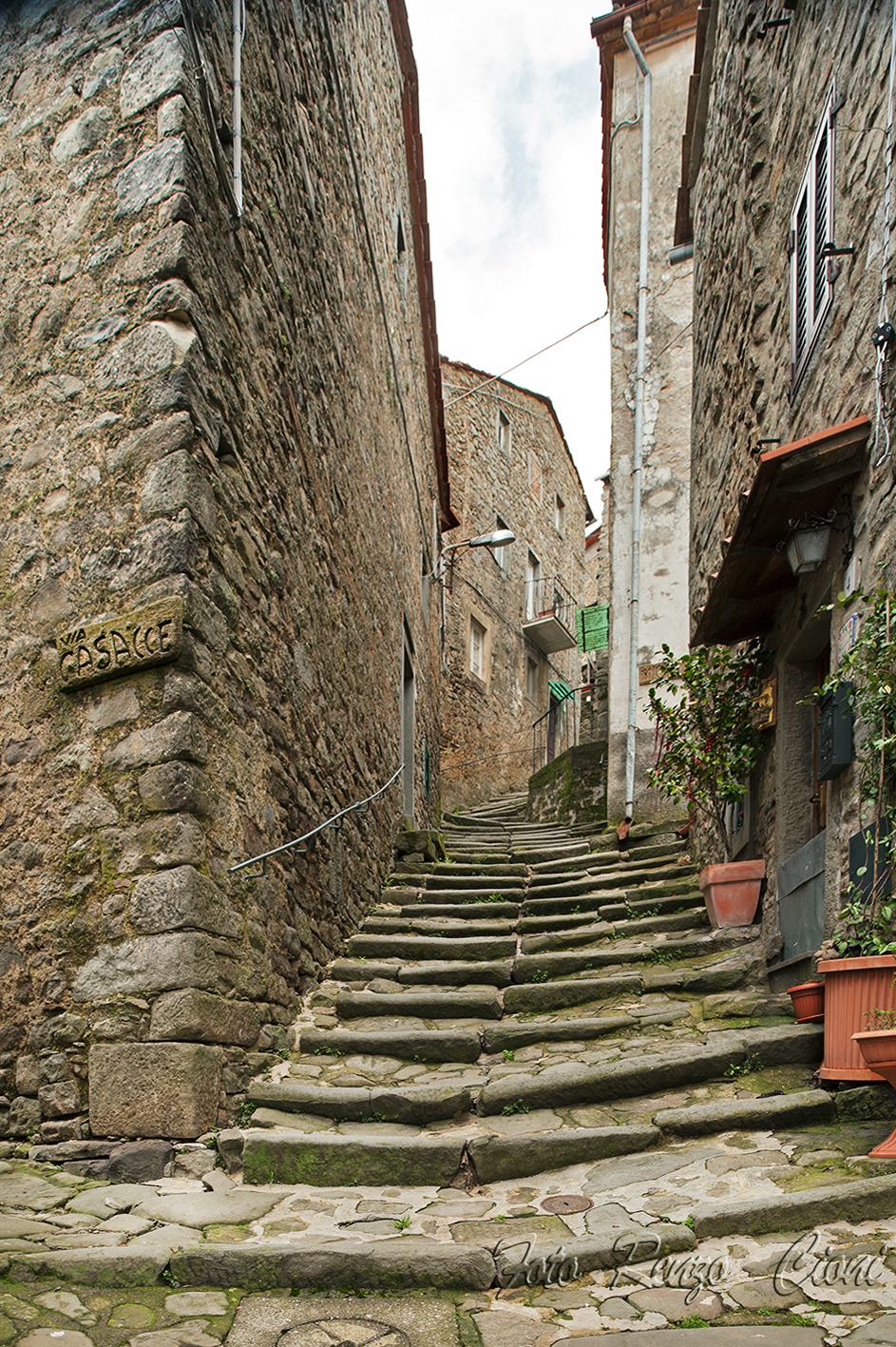 The streets are very steep and you have to point your feet