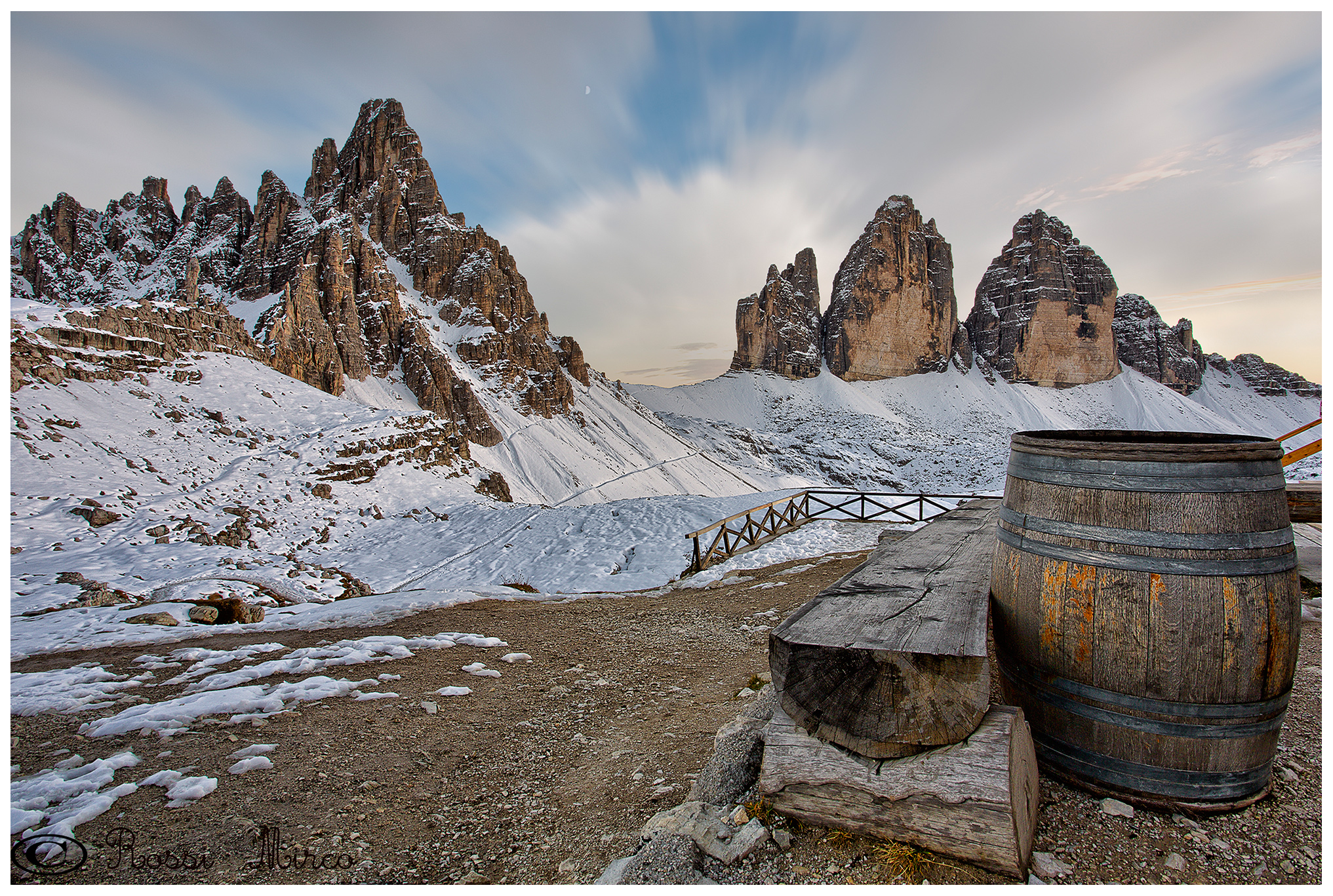 The barrel and the peaks