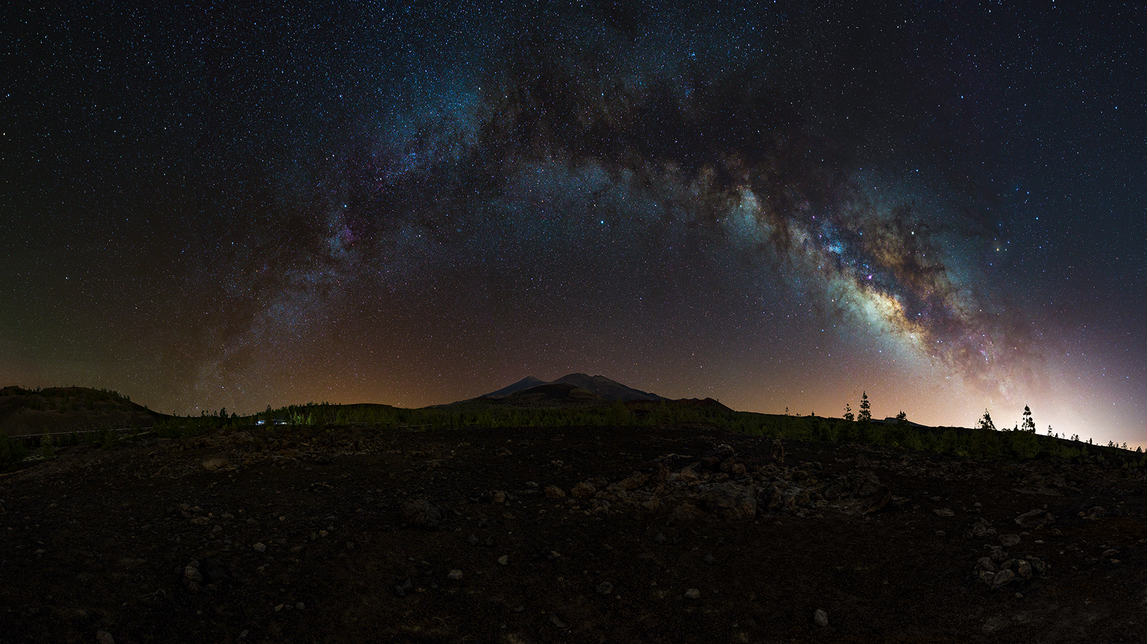 Teide - Milky way over the vulcain