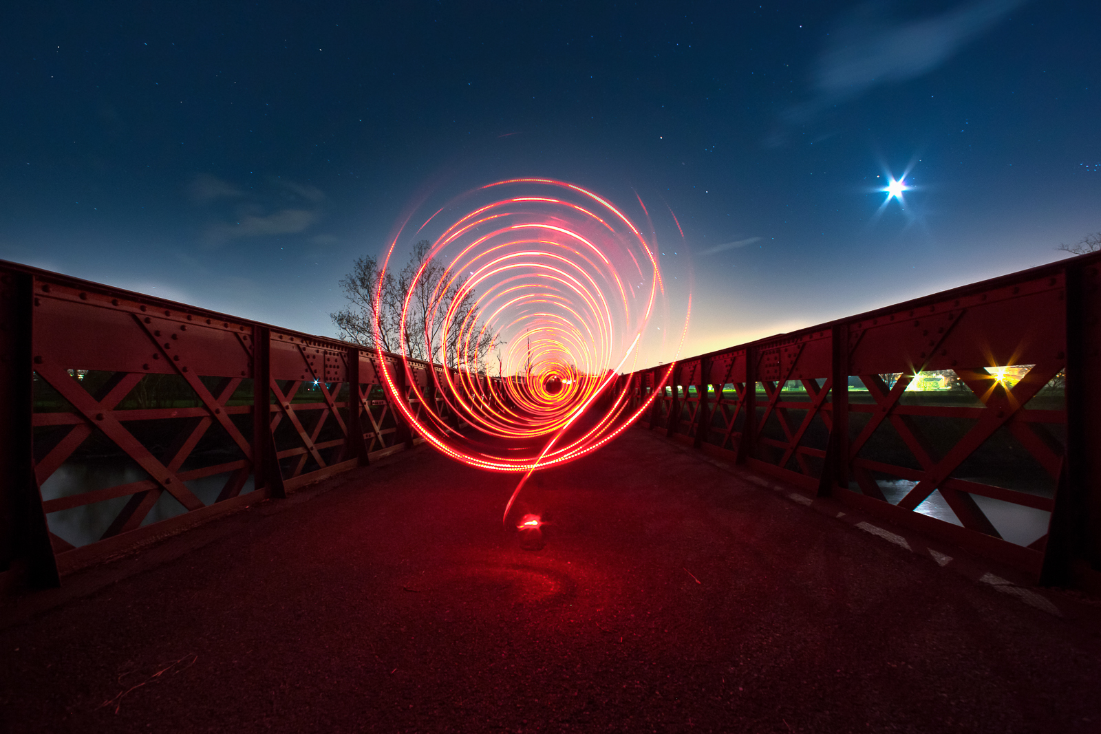 Tunnel of Light on the Abandoned Bridge