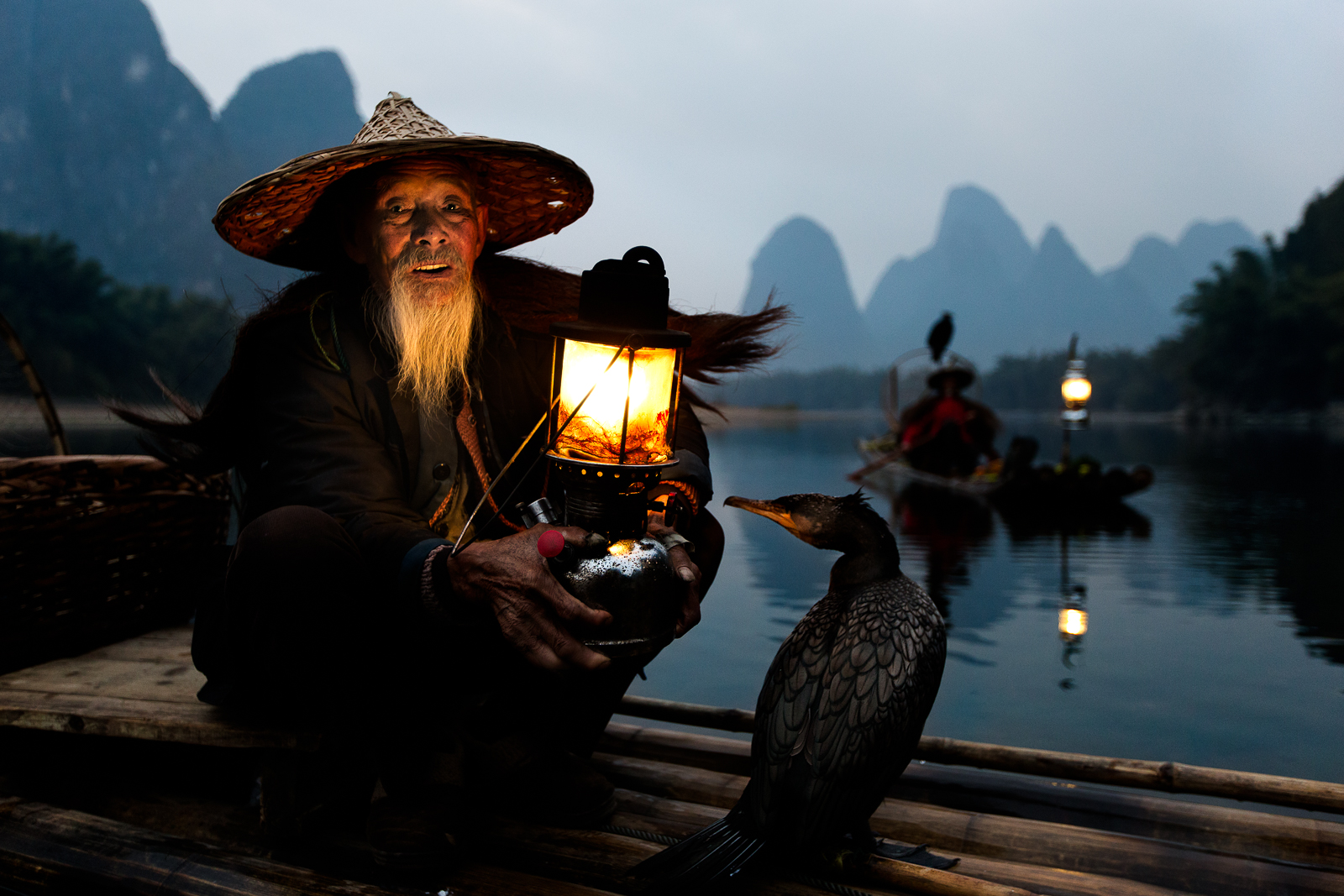 Il pescatore con i cormorani