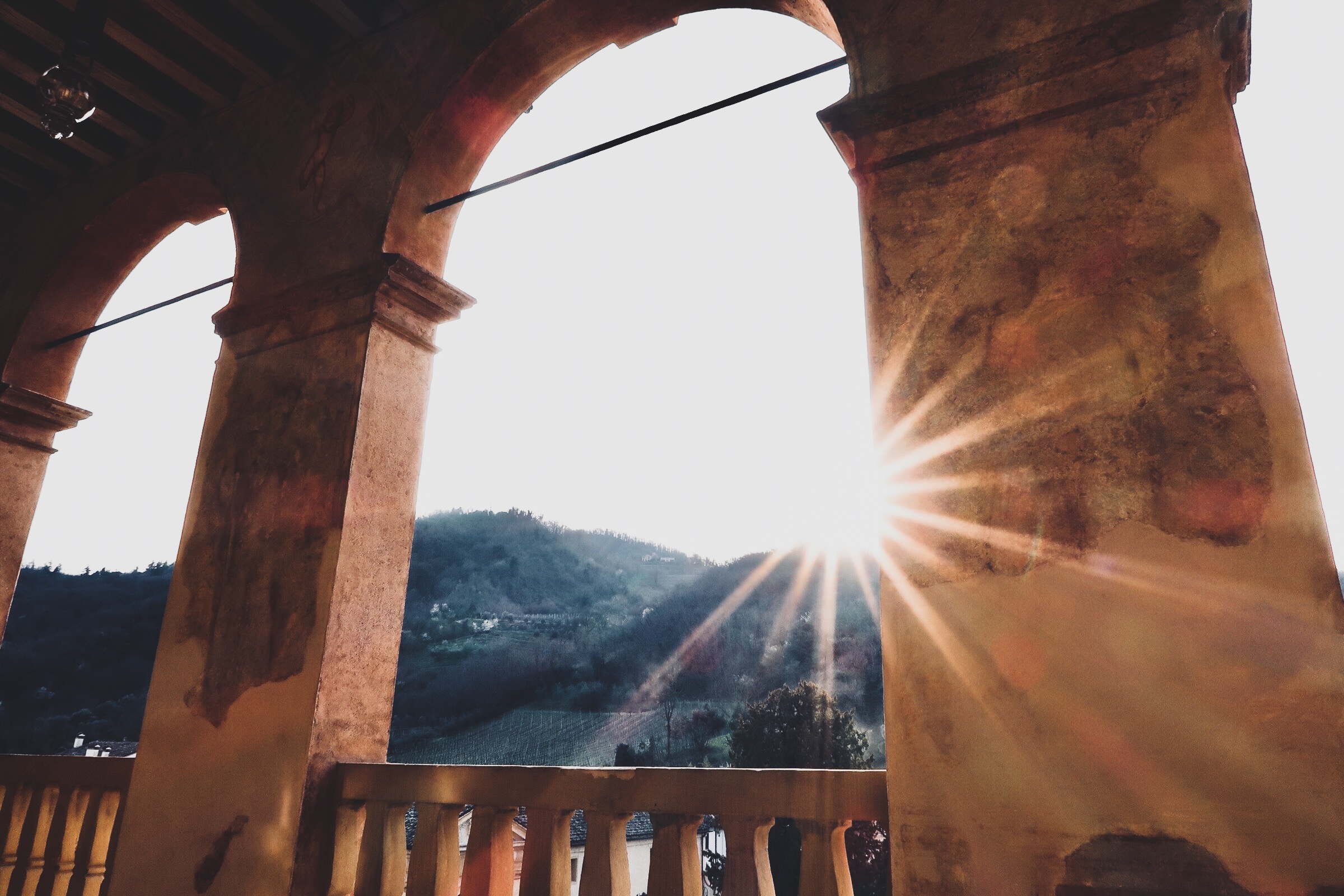 Sunset in Villa dei Vescovi.