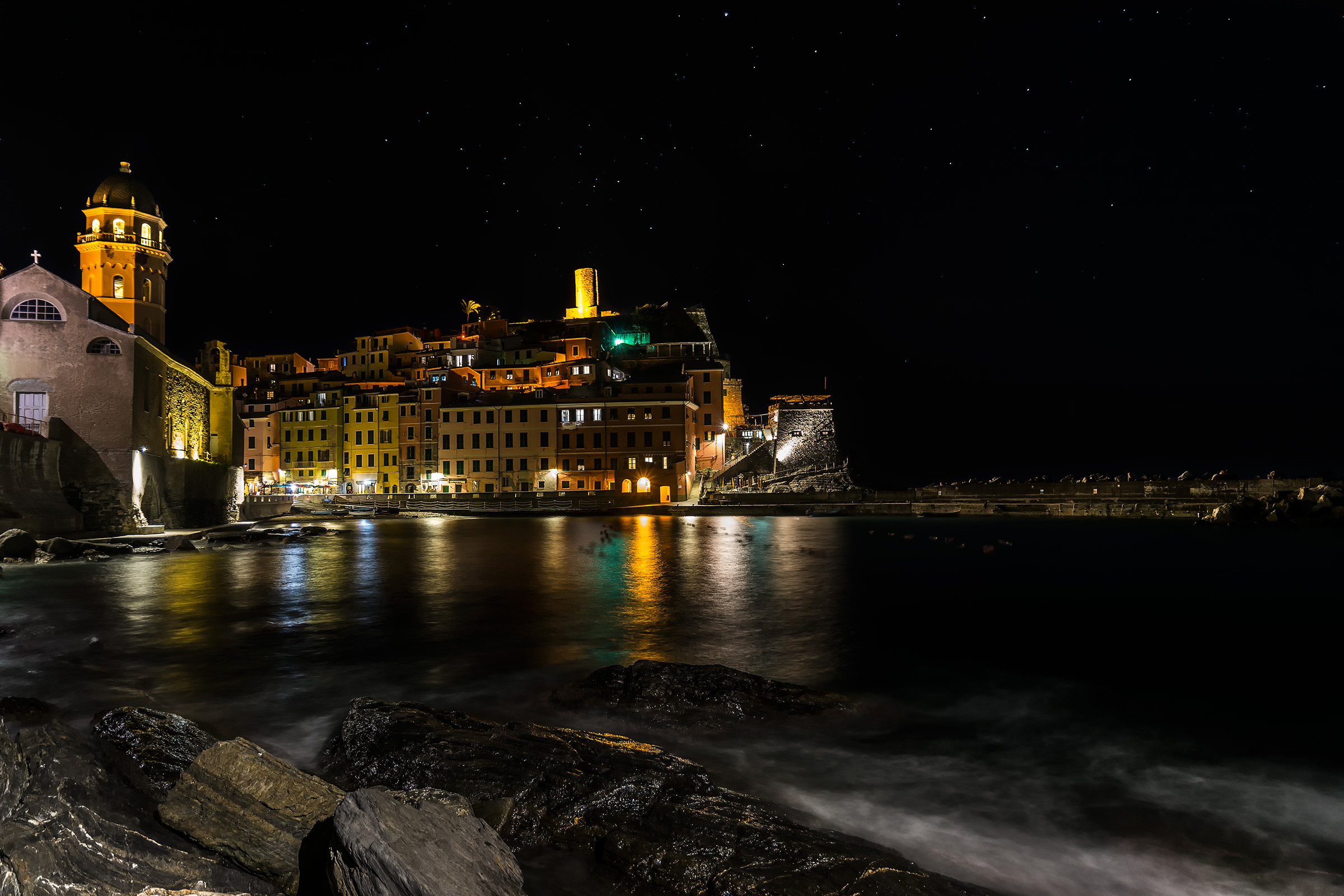 Vernazza di notte