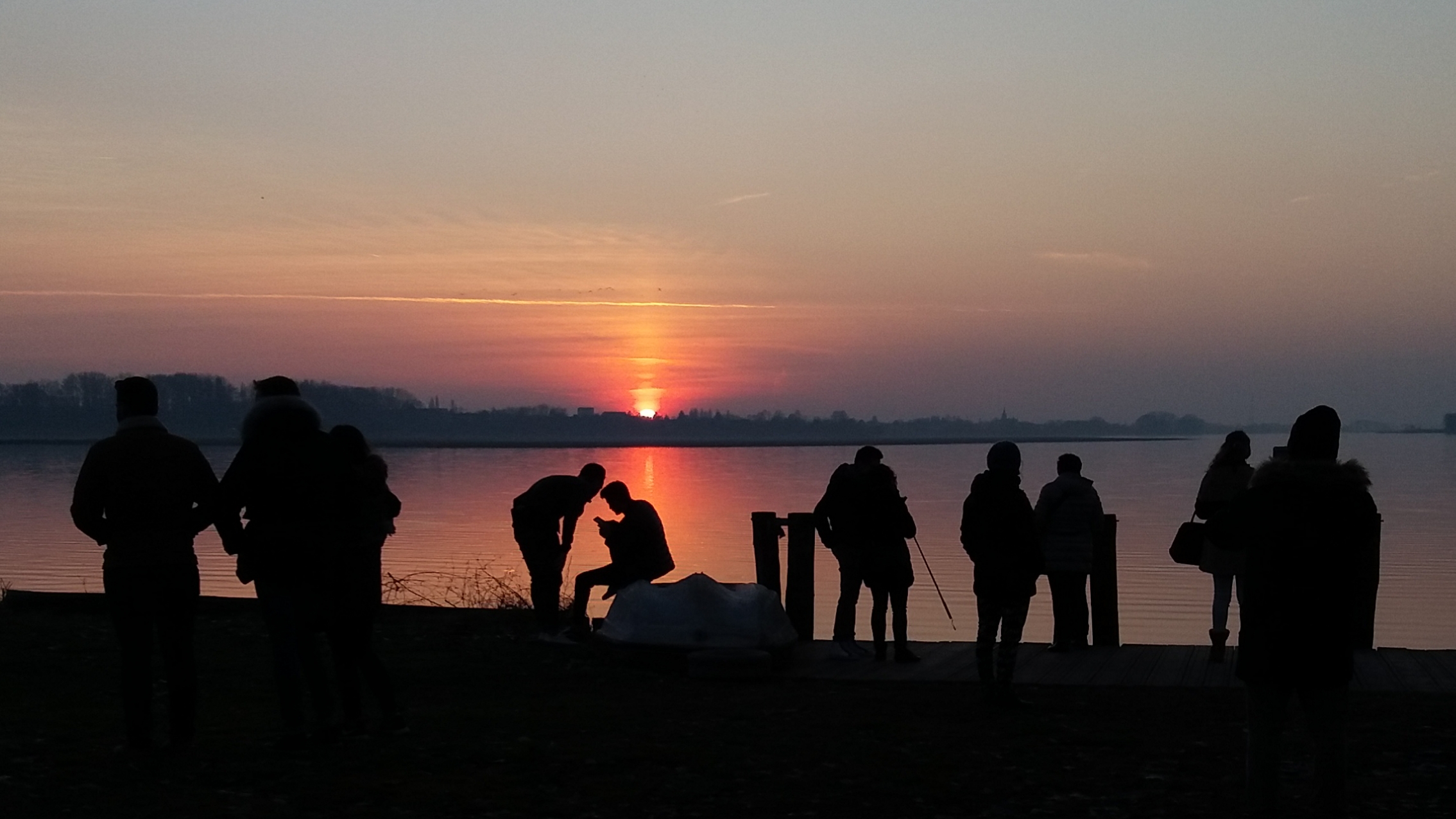Sunset at the upper lake
