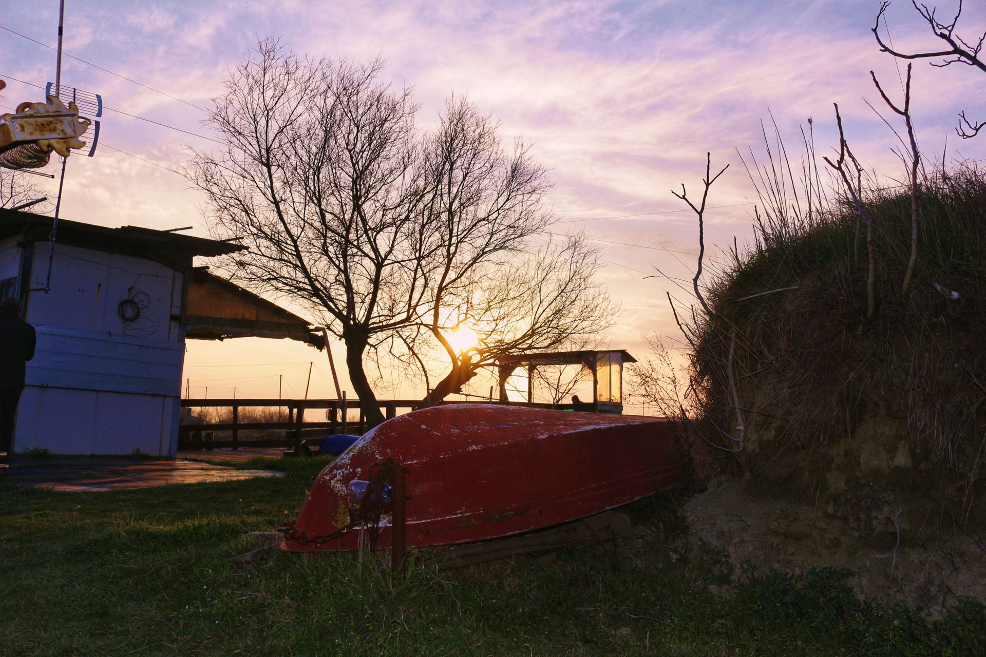 Tramonto in Piallassa Baiona