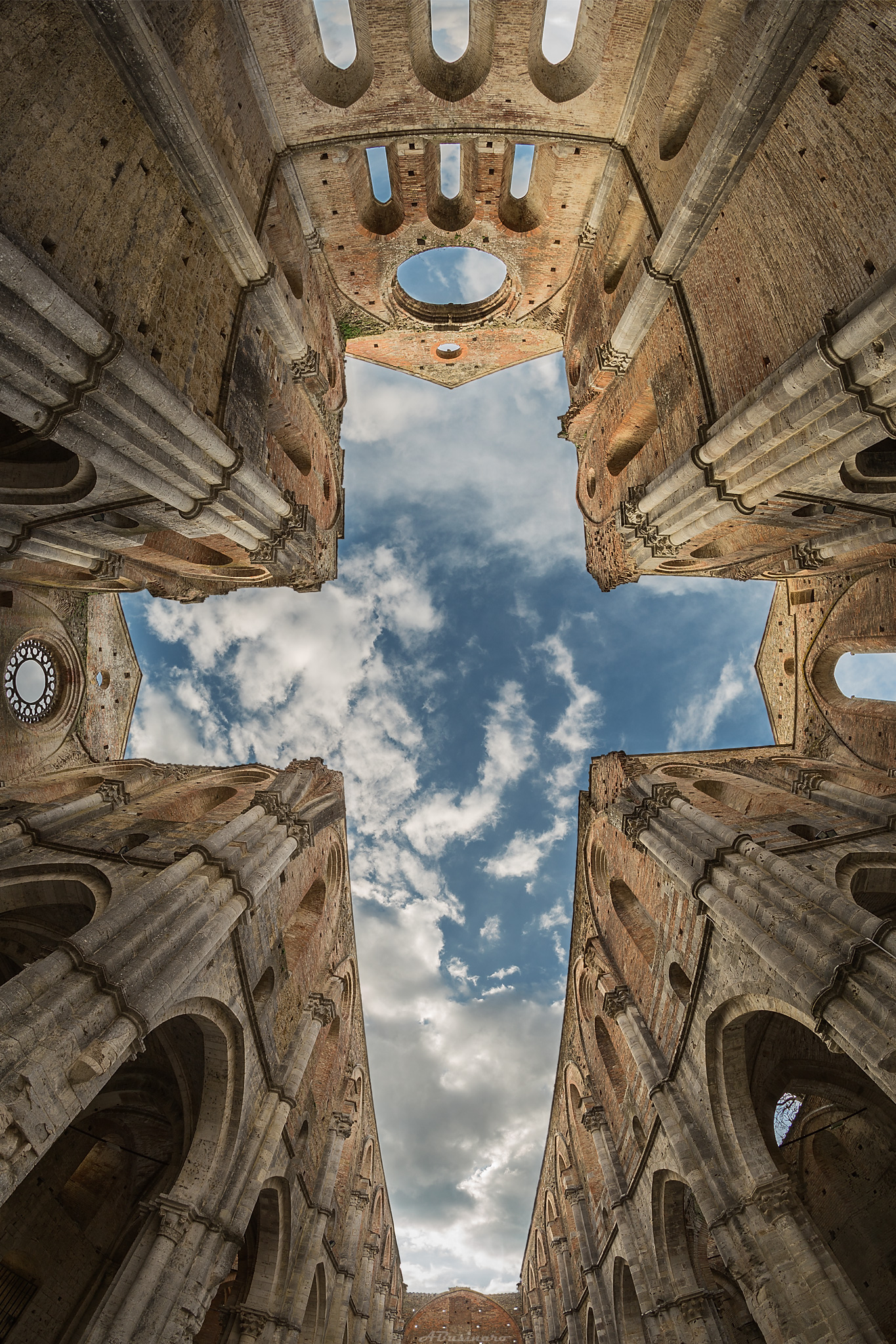 The Abbey of San Galgano from inside